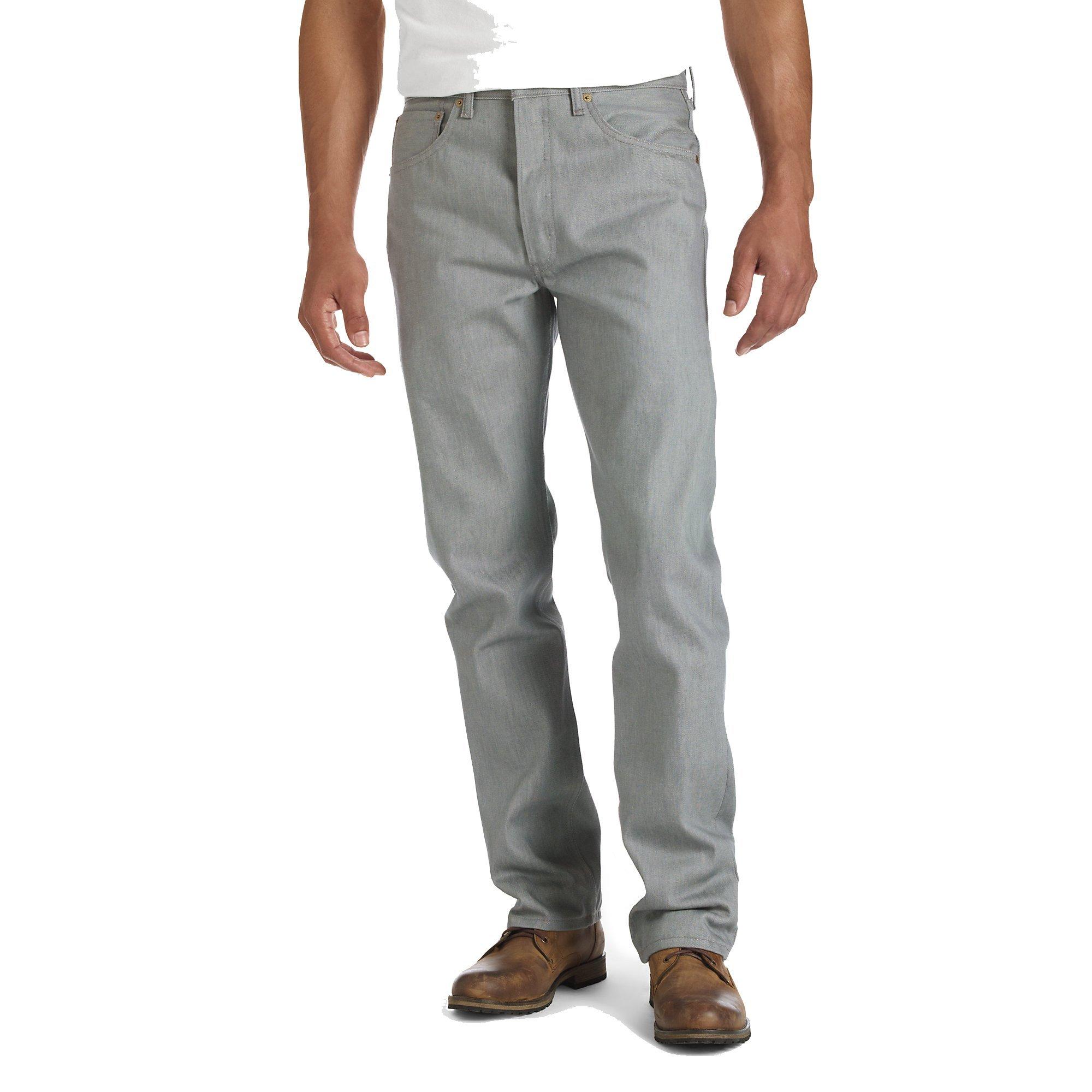Levi's Men's 501 Original Straight Fit Jeans - Grey - GREY Thumbnail View 1