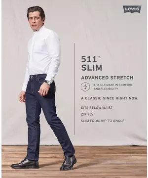Levi's Men's 511 Slim Fit Jeans-Black