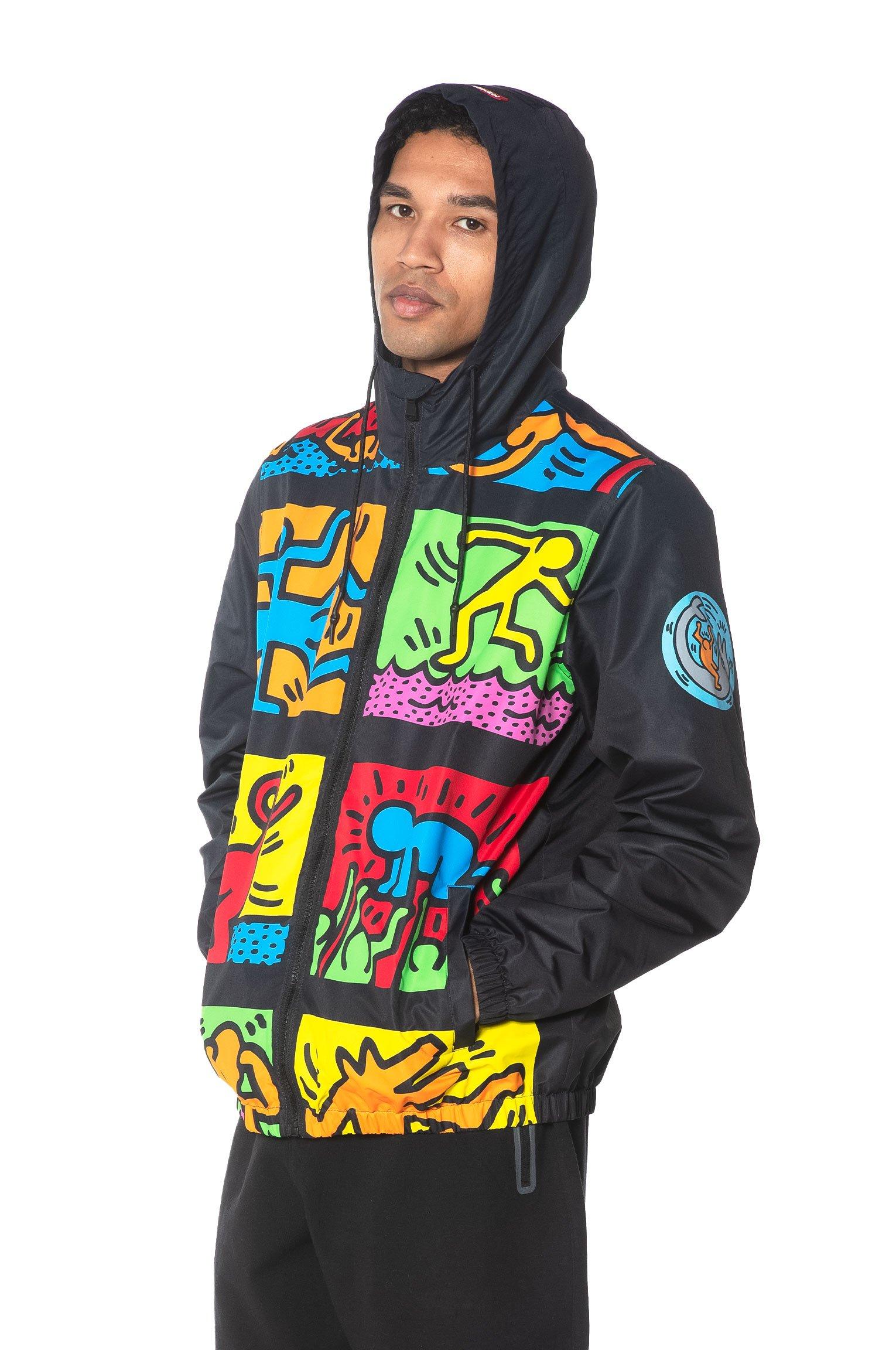 Members Only Men's Haring Windbreaker Jacket-White - Hibbett