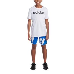 Boy in adidas on sale shorts