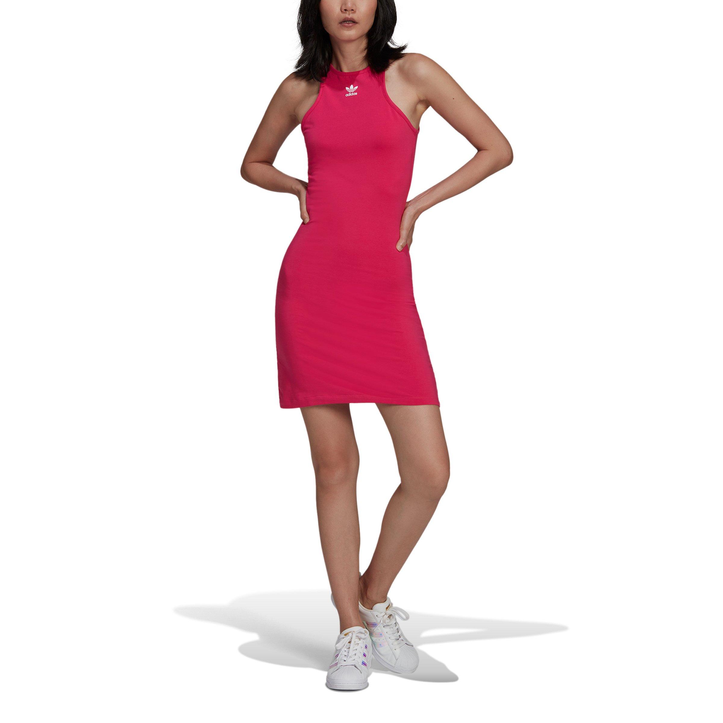 wrijving Middeleeuws vergroting adidas Women's Originals Adicolor Essentials "Pink" Racerback Dress