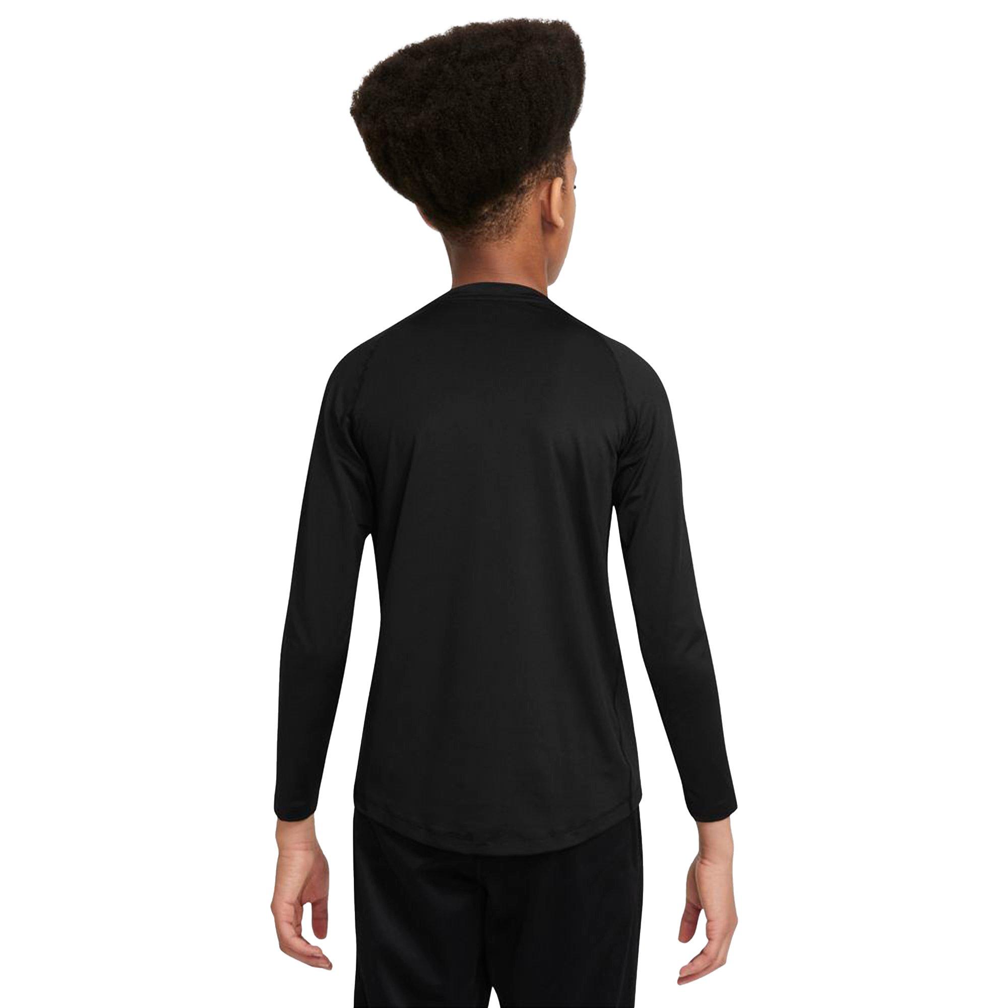 Nike Boys Pro Fitted Top - Black/White Size S