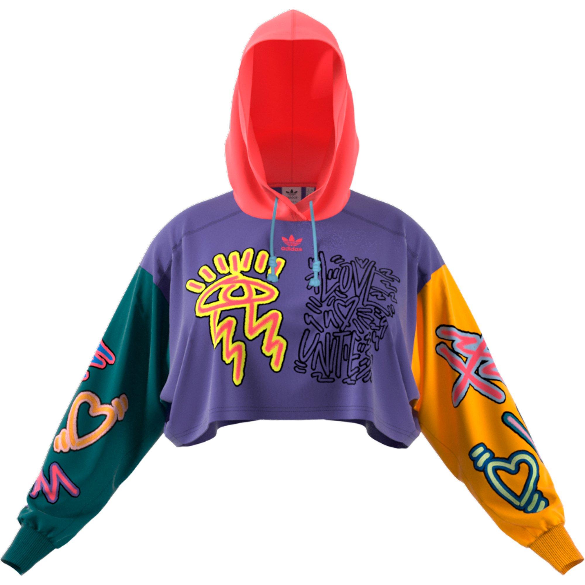 Adidas bossy 90s outlet cropped hoodie