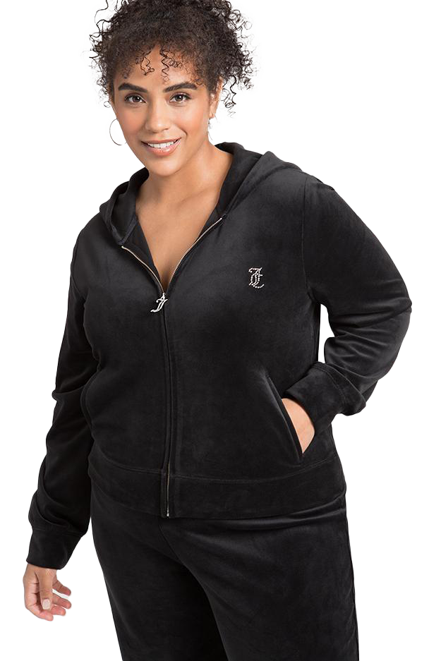 Juicy couture discount black velour jacket