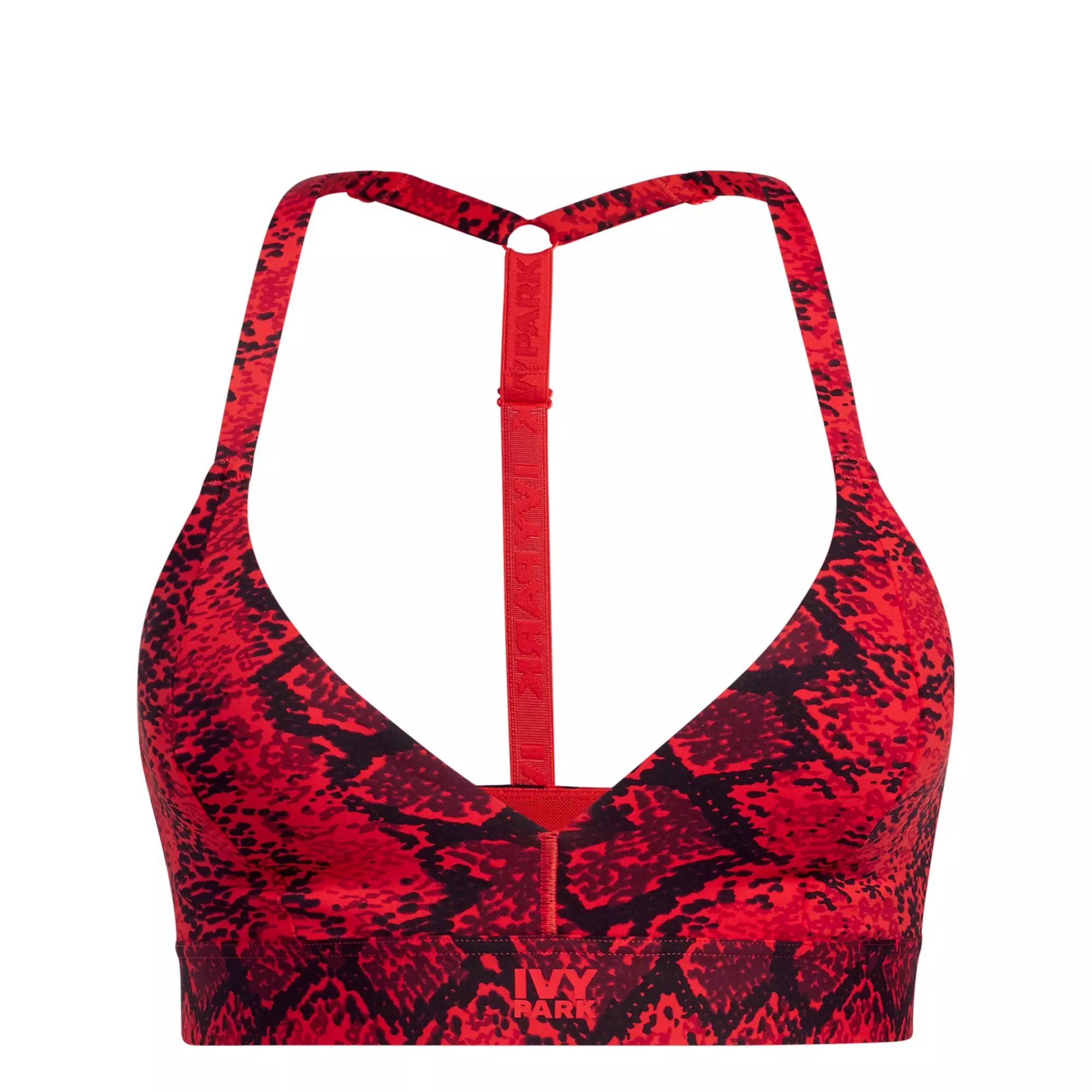 adidas x Ivy Park Women's Print Triangle Bra 2.0 - RED/BLACK