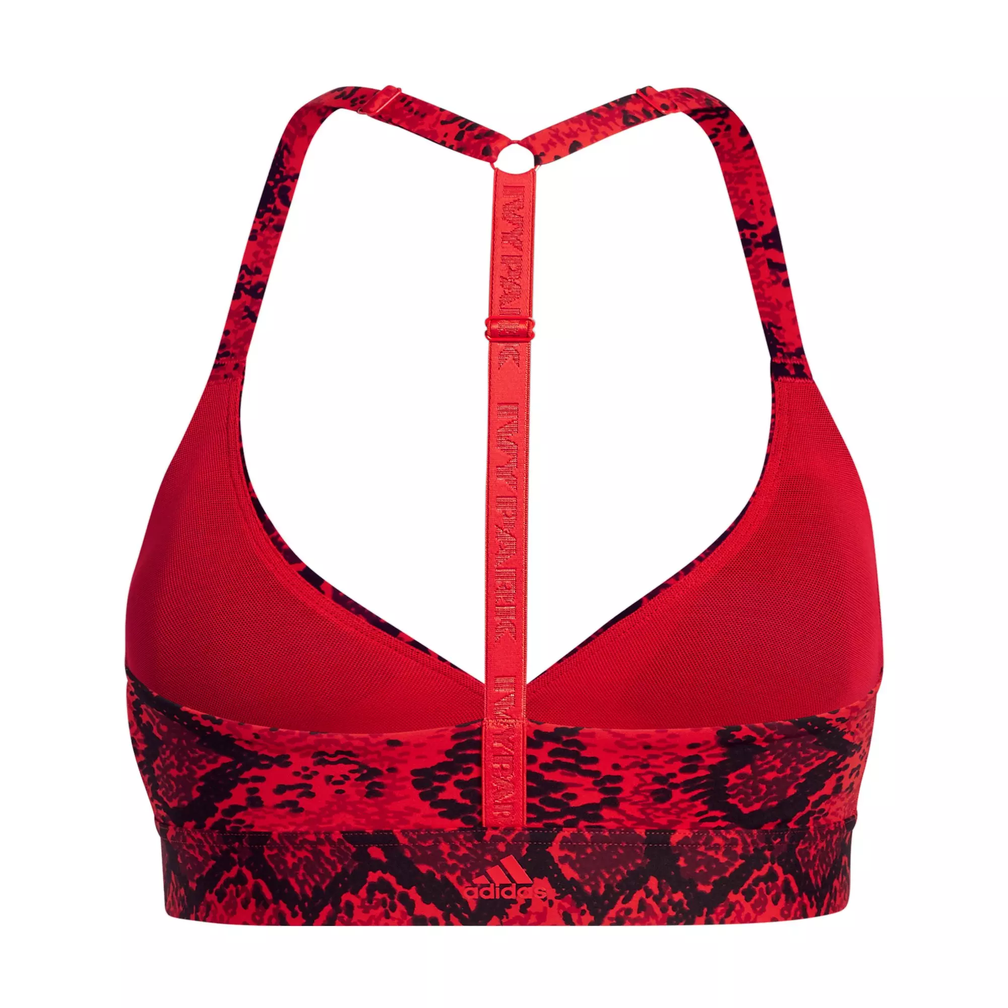 adidas x Ivy Park Women's Print Triangle Bra 2.0 - RED/BLACK