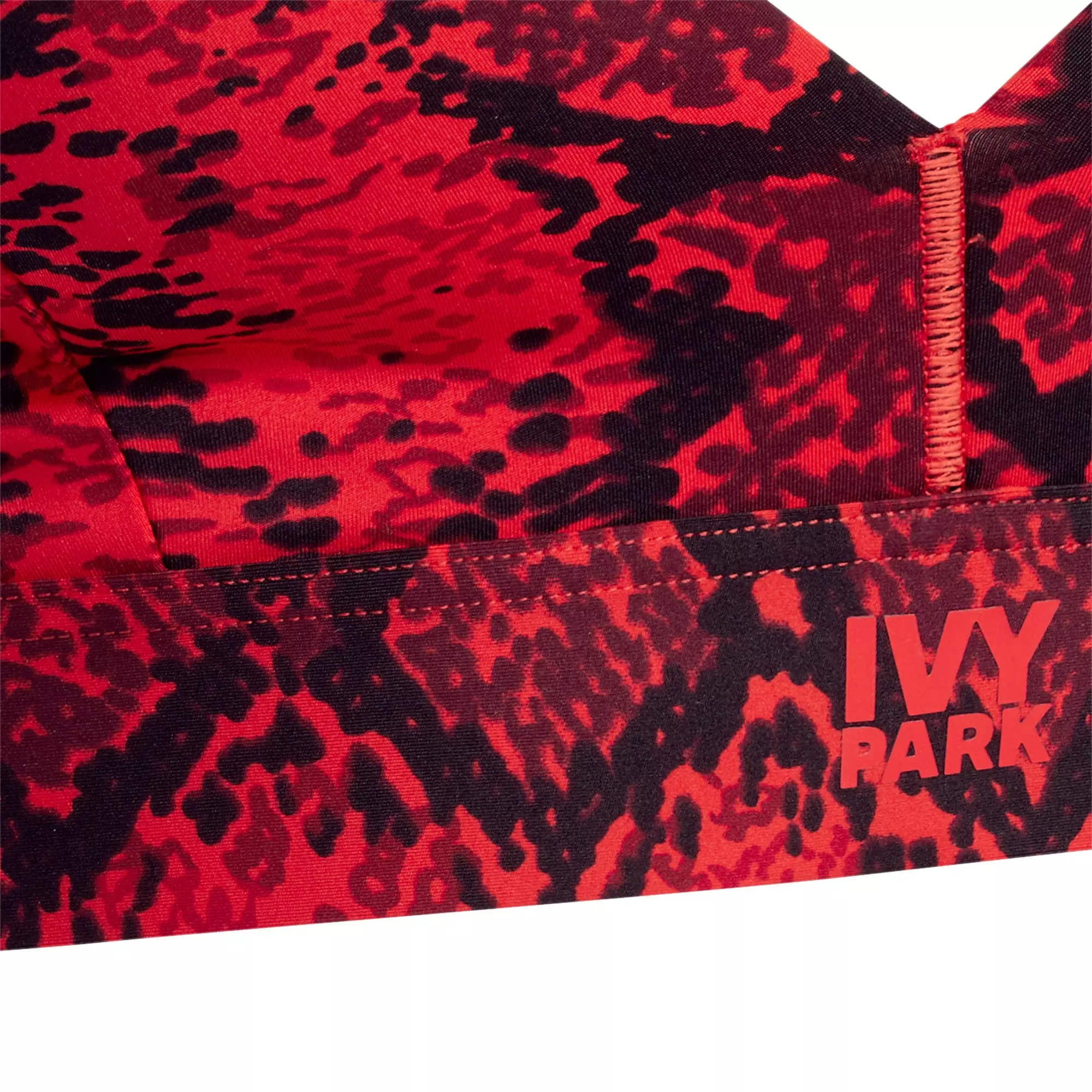 adidas x Ivy Park Women's Print Triangle Bra 2.0 - RED/BLACK