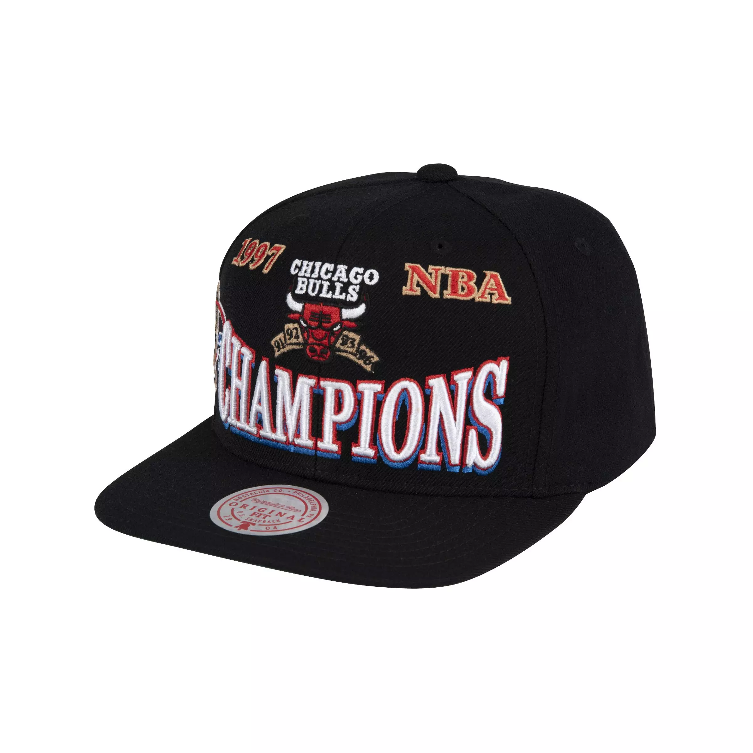 Mitchell & Ness Chicago Bulls 1997 Champions Snapback Hat - BLACK/RED