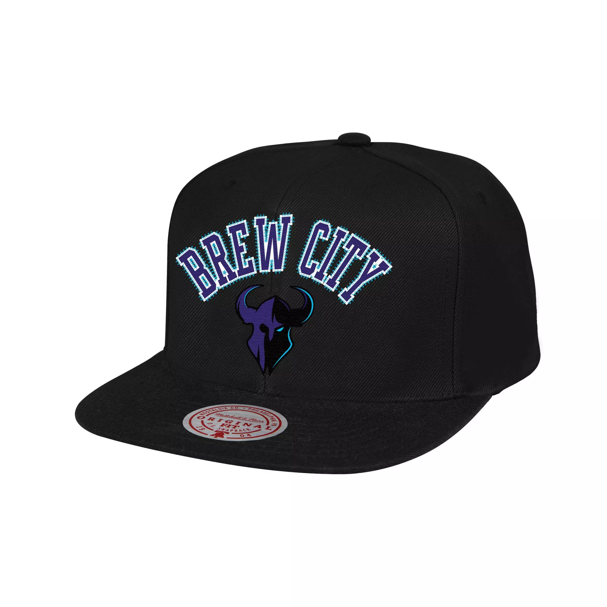 Mitchell & Ness Minnesota Timberwolves ZZ Snapback Hat - BLACK