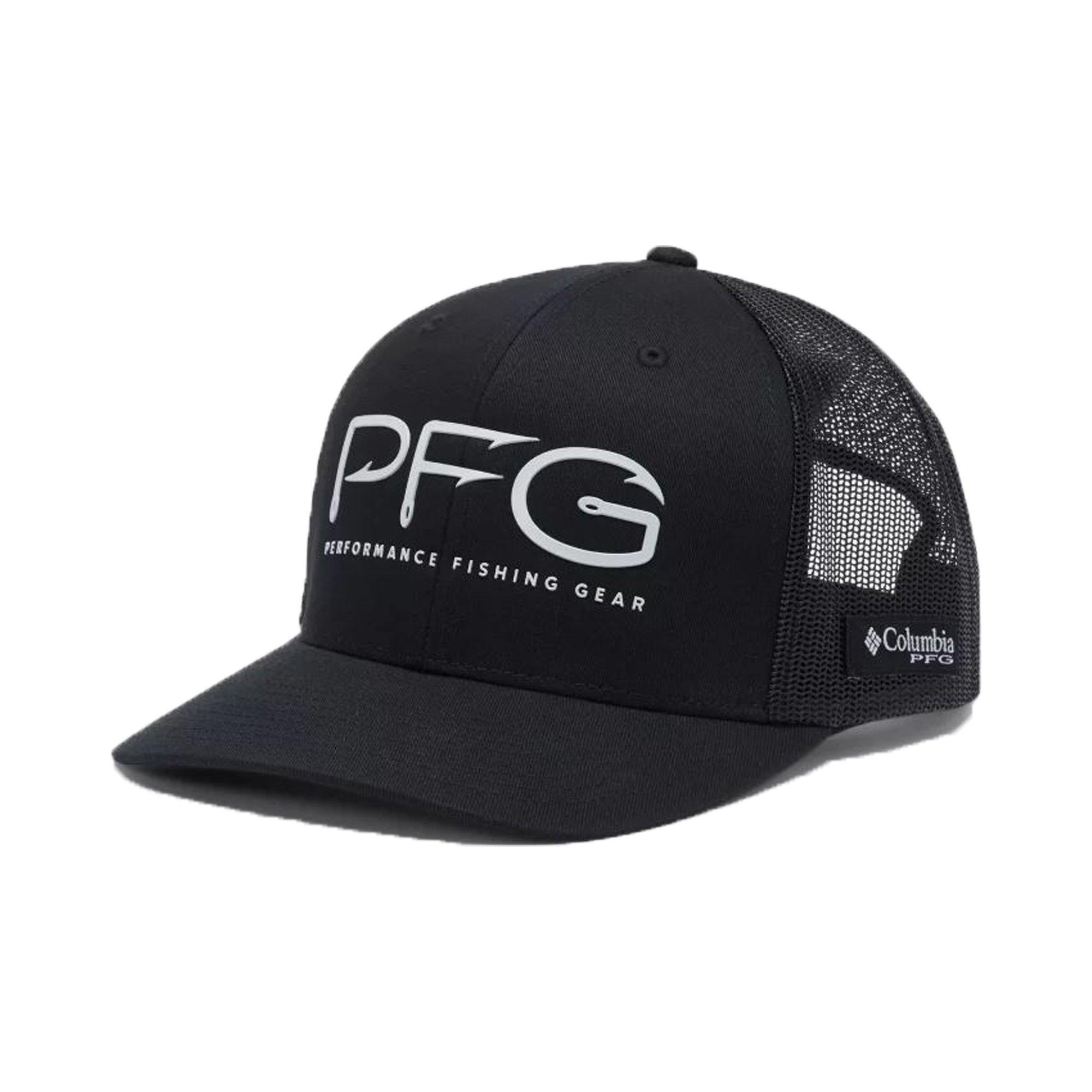 Columbia PFG Hooks Mesh "Black" Snapback Ball Cap - BLACK/GREY Thumbnail View 1