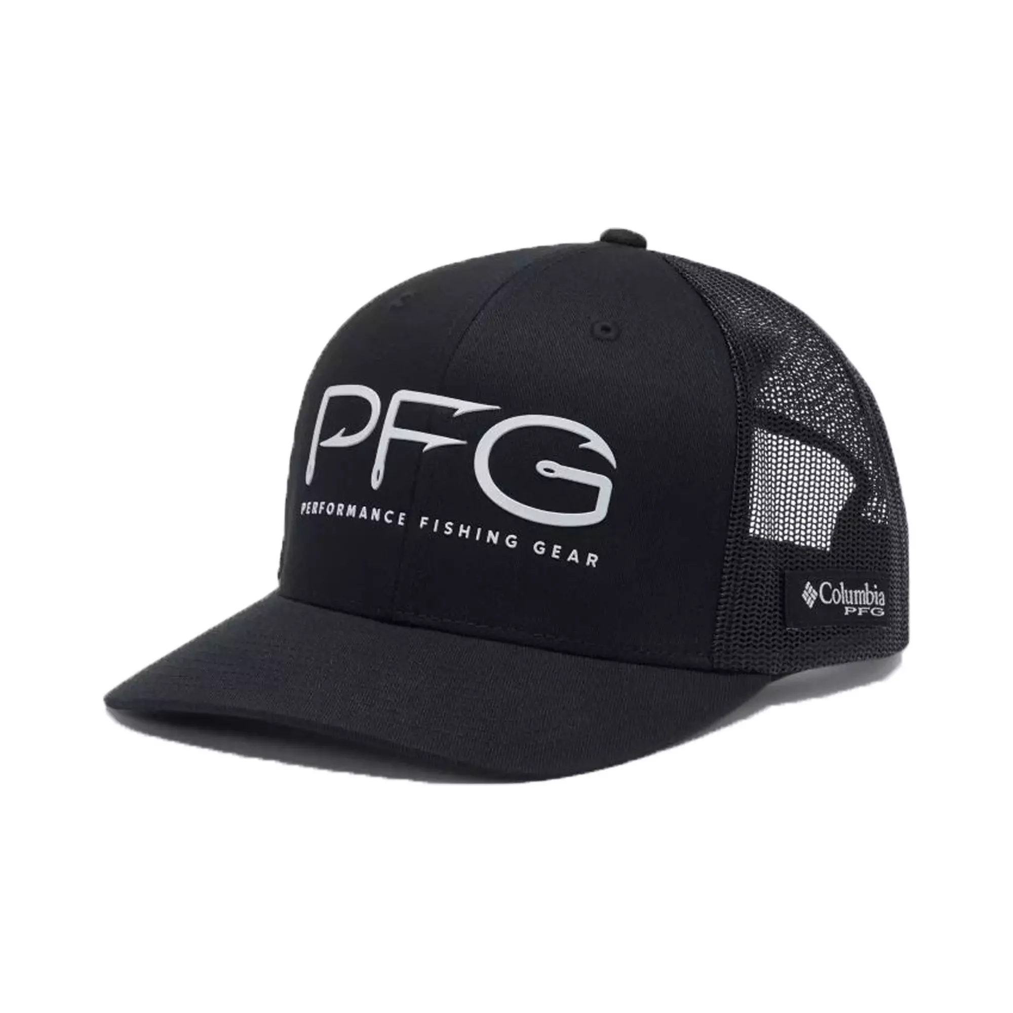 Columbia PFG Hooks Mesh Snap Back-High Cool Grey Heather, Black One Size