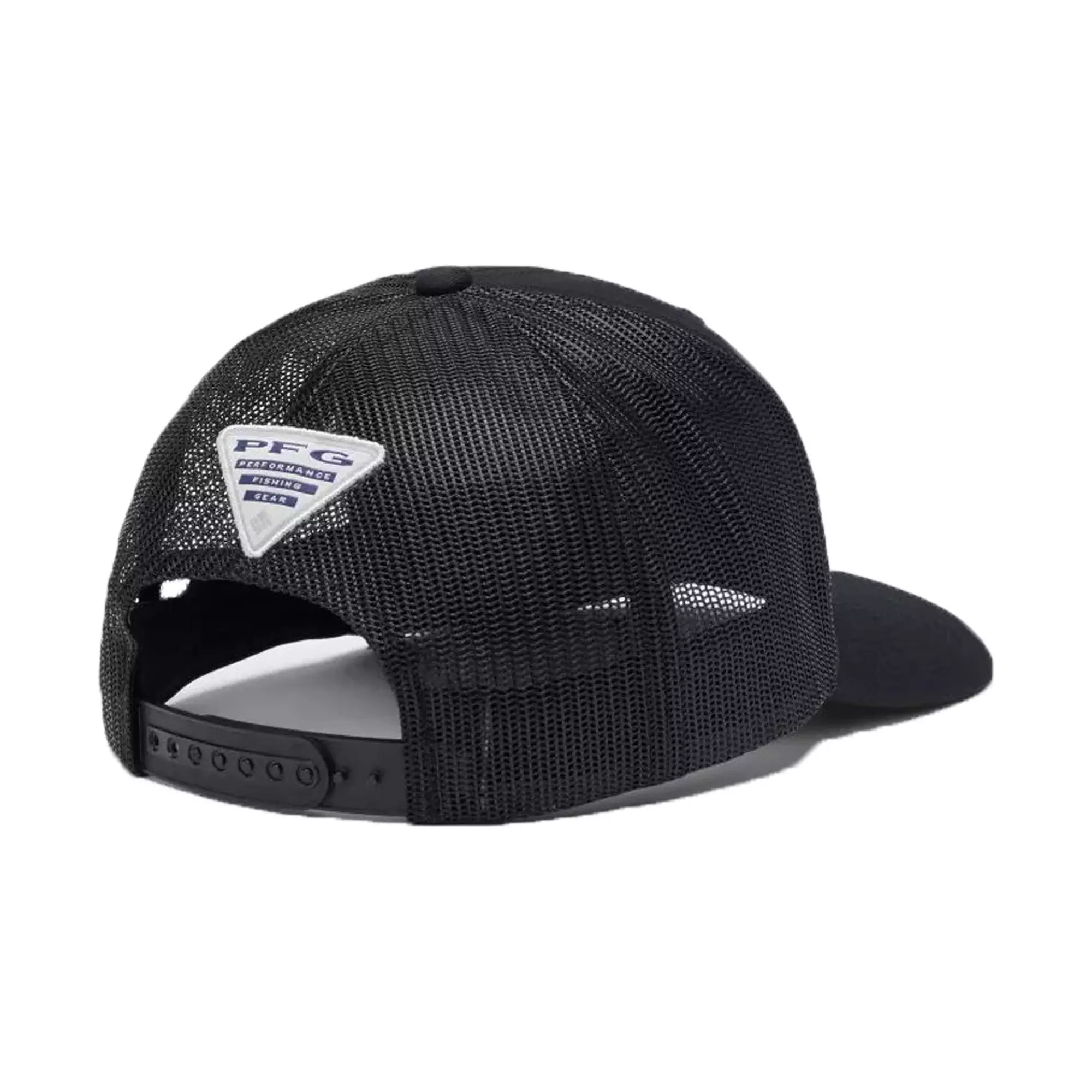 Columbia PFG Hooks Mesh "Black" Snapback Ball Cap - BLACK/GREY