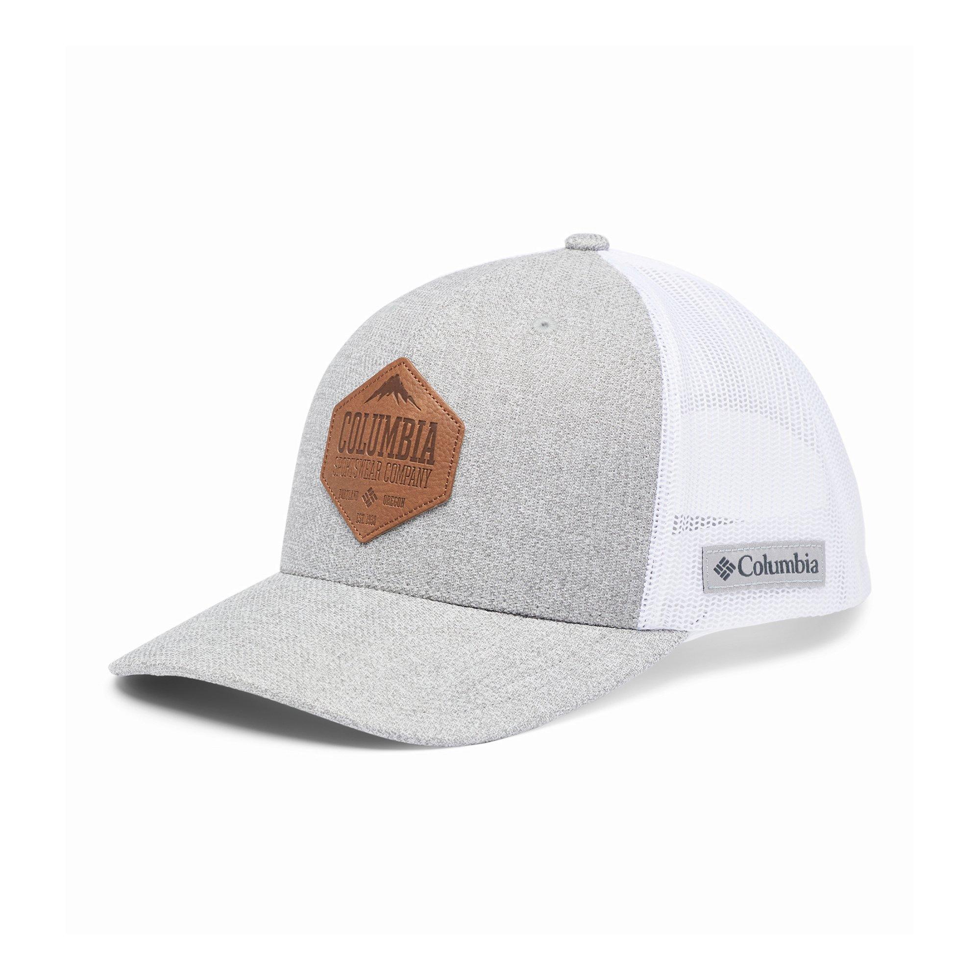 Columbia PFG Meshback Snapback Hat - Grey/White