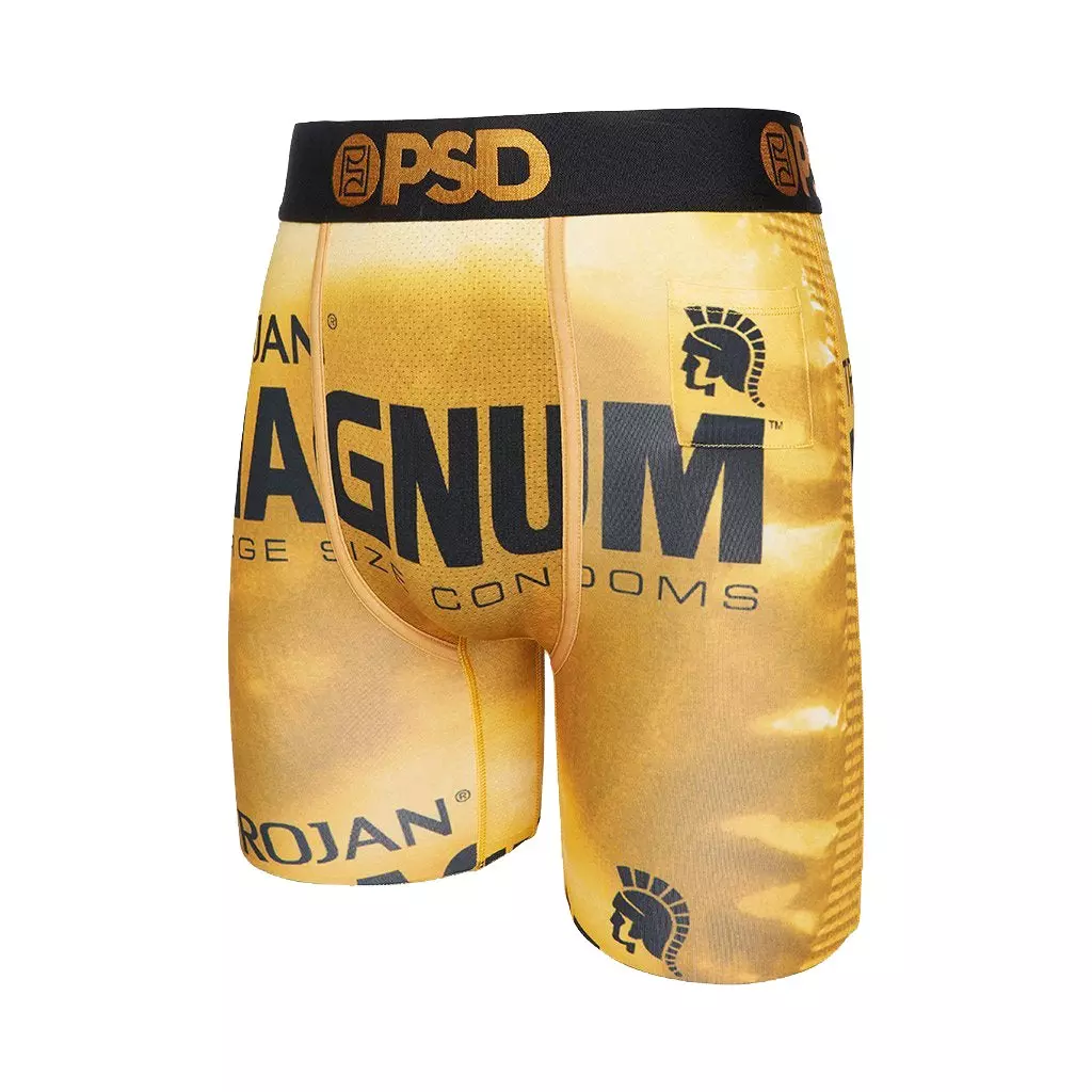 PSD Men's Magnum Wrapper Boxer Briefs-Gold - Hibbett