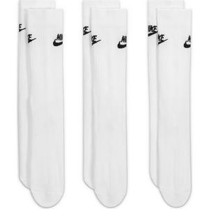 Nike Sportswear Everyday Essential Crew Socks (3 Pairs)-White/Black