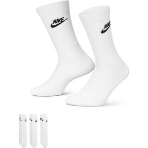 Nike Sportswear Everyday Essential Crew Socks (3 Pairs)-White/Black