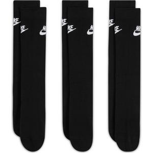 Nike Sportswear Everyday Essential Crew Socks (3 Pairs)-Black/White