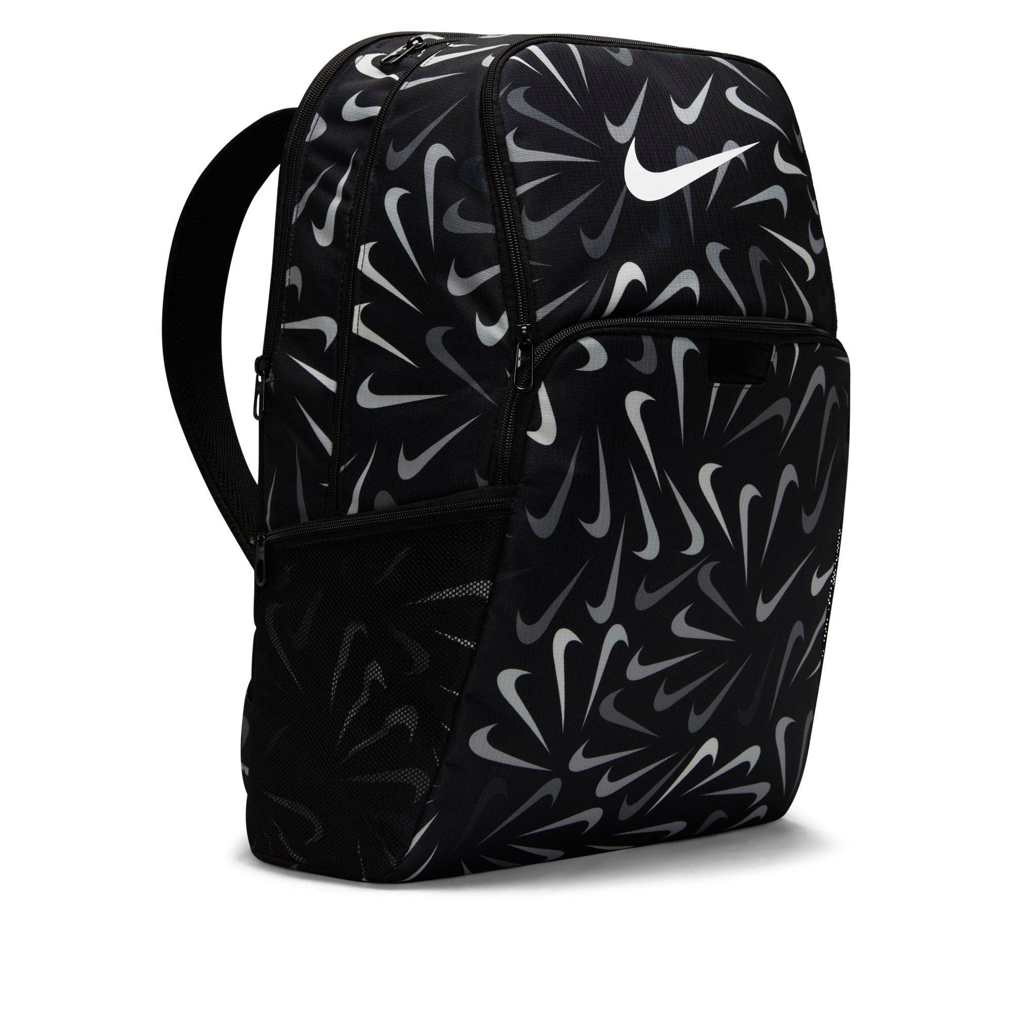 nike backpack white and black