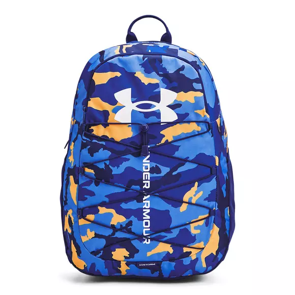 Under Armour Hustle Sport Backpack-Blue/Orange