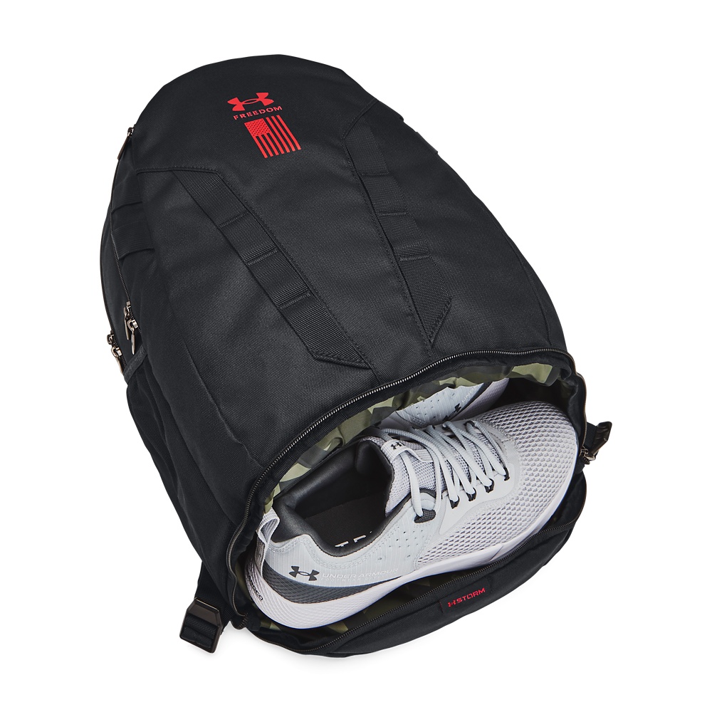 Under Armour Hustle Backpack - Black/White - Shop Backpacks at H-E-B