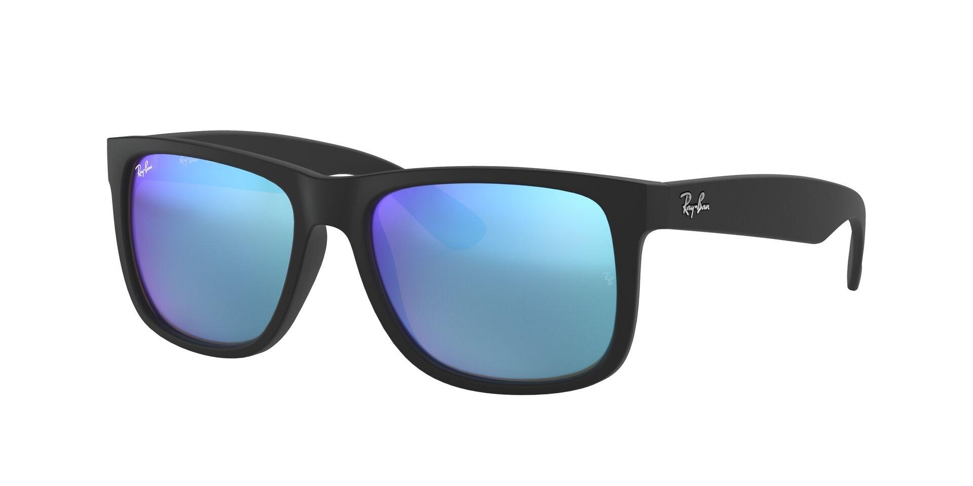 Ray-Ban Justin Classic Sunglasses-Black/Blue - BLACK/BLUE Thumbnail View 1