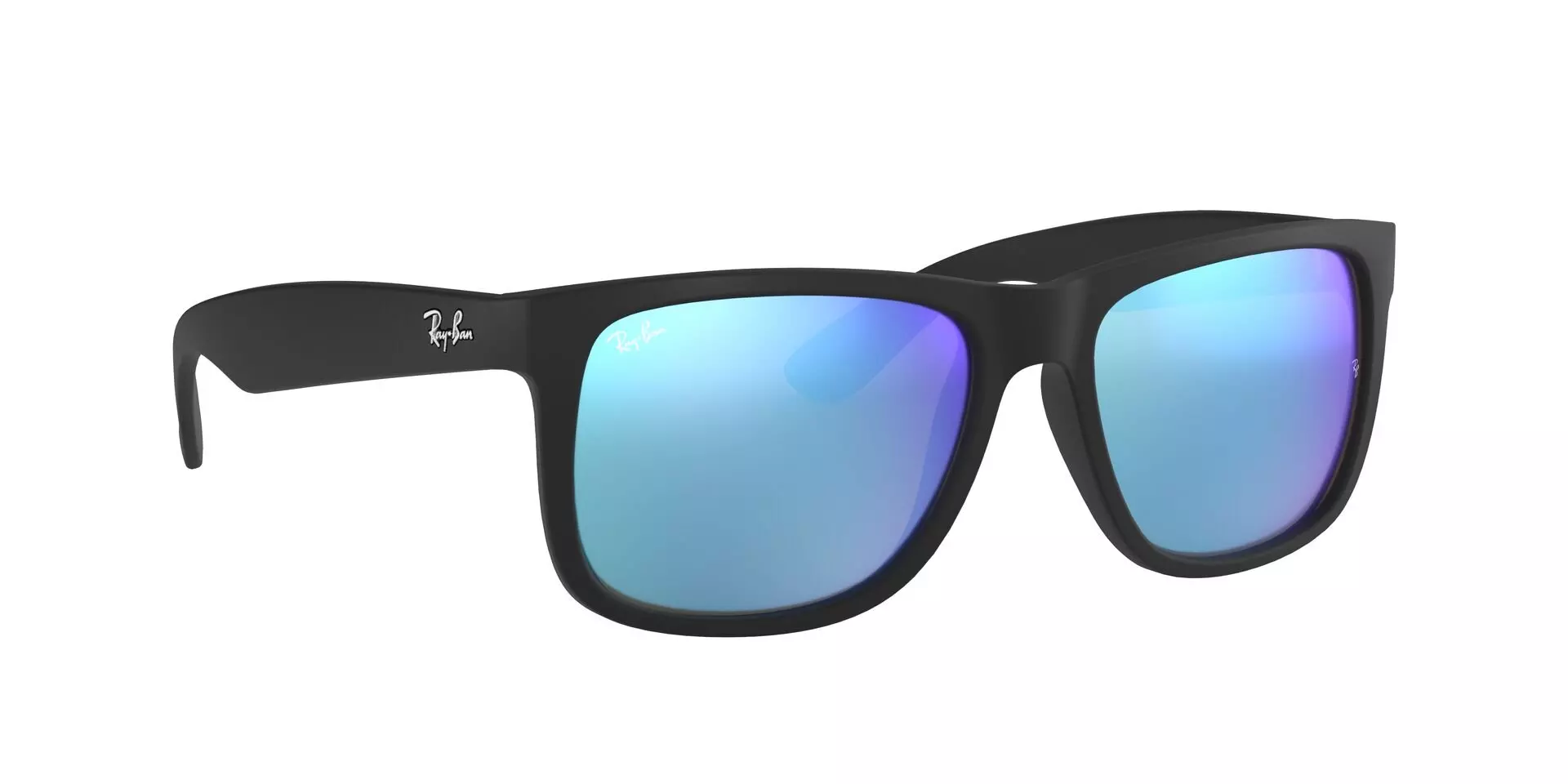 Ray-Ban Justin Classic Sunglasses-Black/Blue - BLACK/BLUE