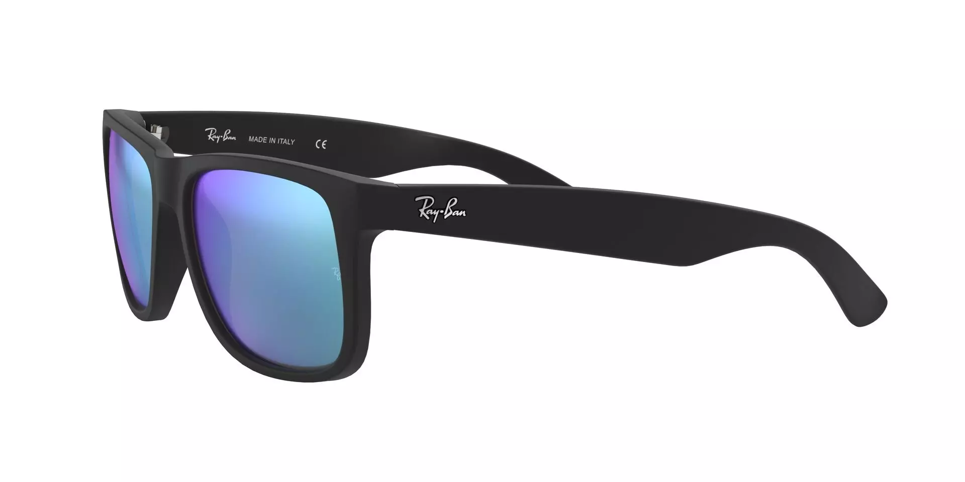 Ray-Ban Justin Classic Sunglasses-Black/Blue - BLACK/BLUE
