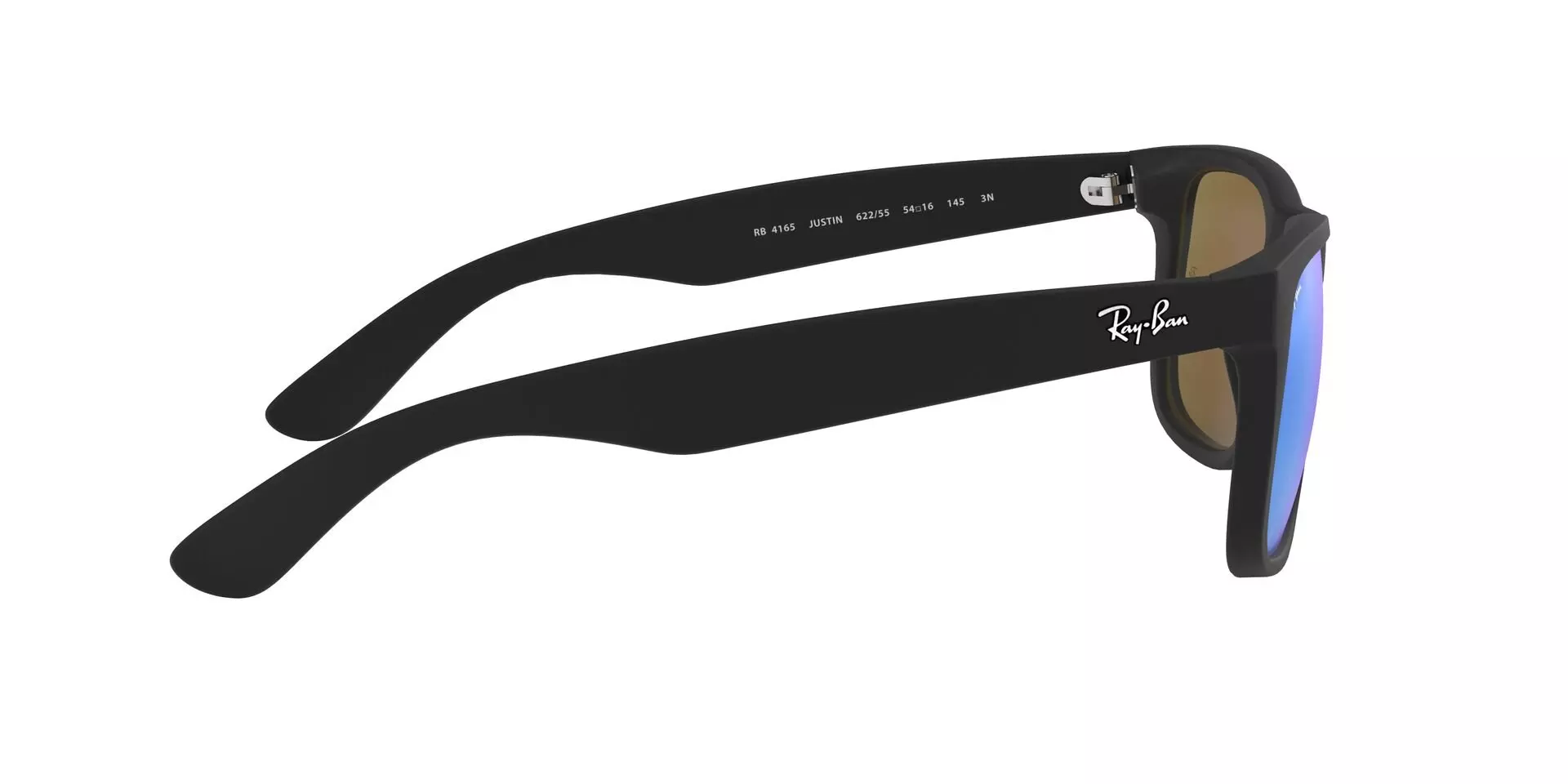 Ray-Ban Justin Classic Sunglasses-Black/Blue - BLACK/BLUE