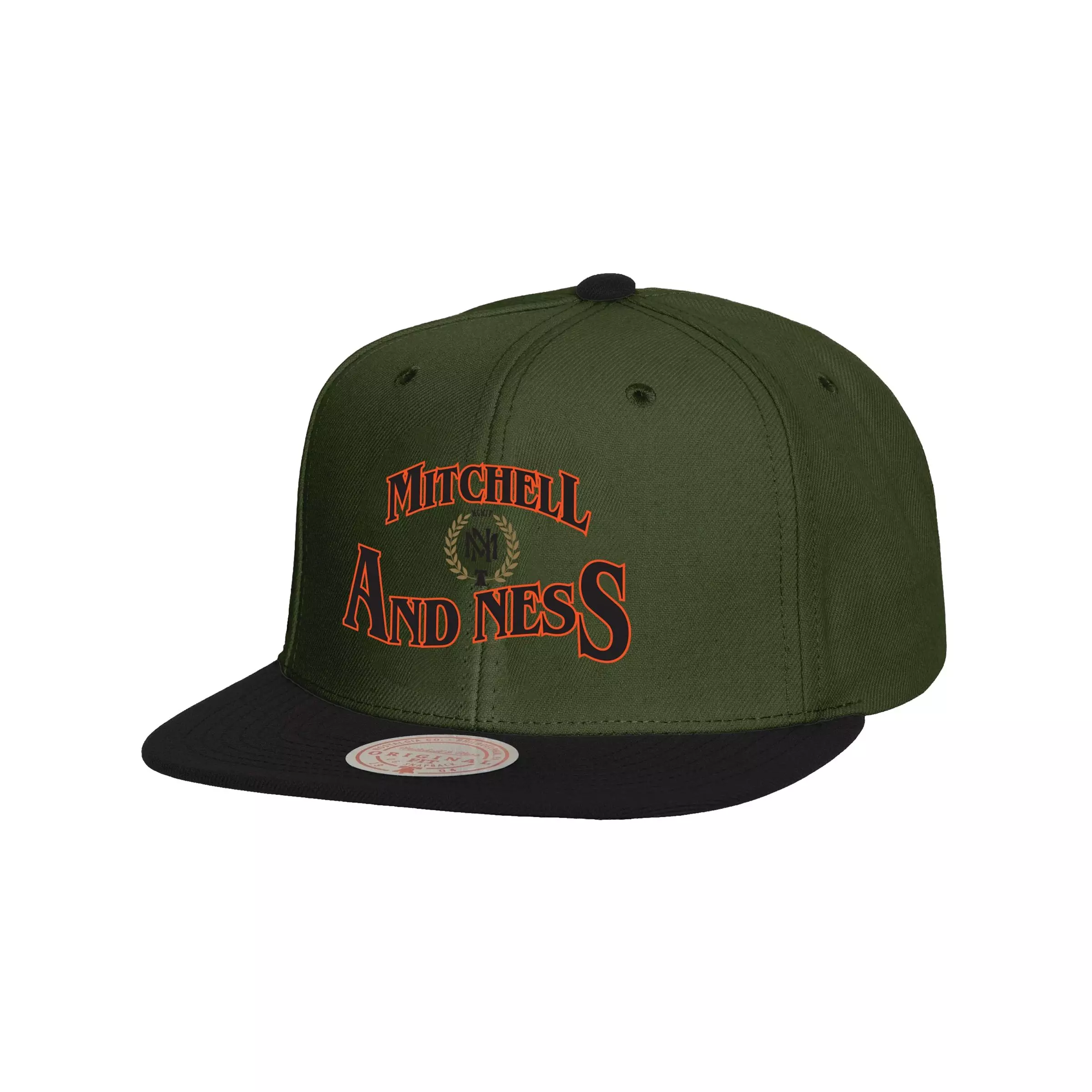 Mitchell & Ness Branded Champ Snapback Hat - GREEN/BLACK