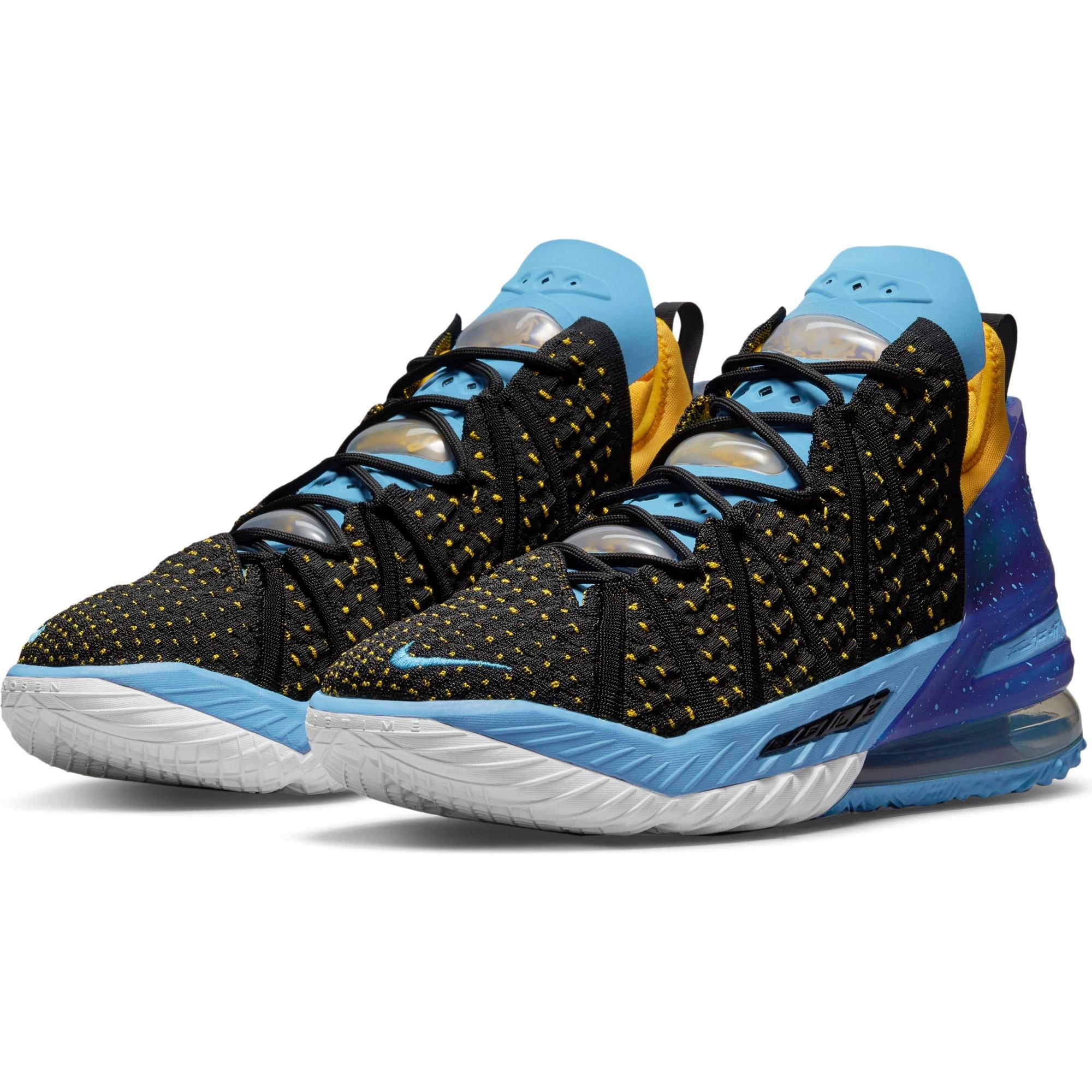 Nike Lebron 18 Black/University Gold/Coast Concord Men's Basketball Shoe  - Hibbett | City Gear