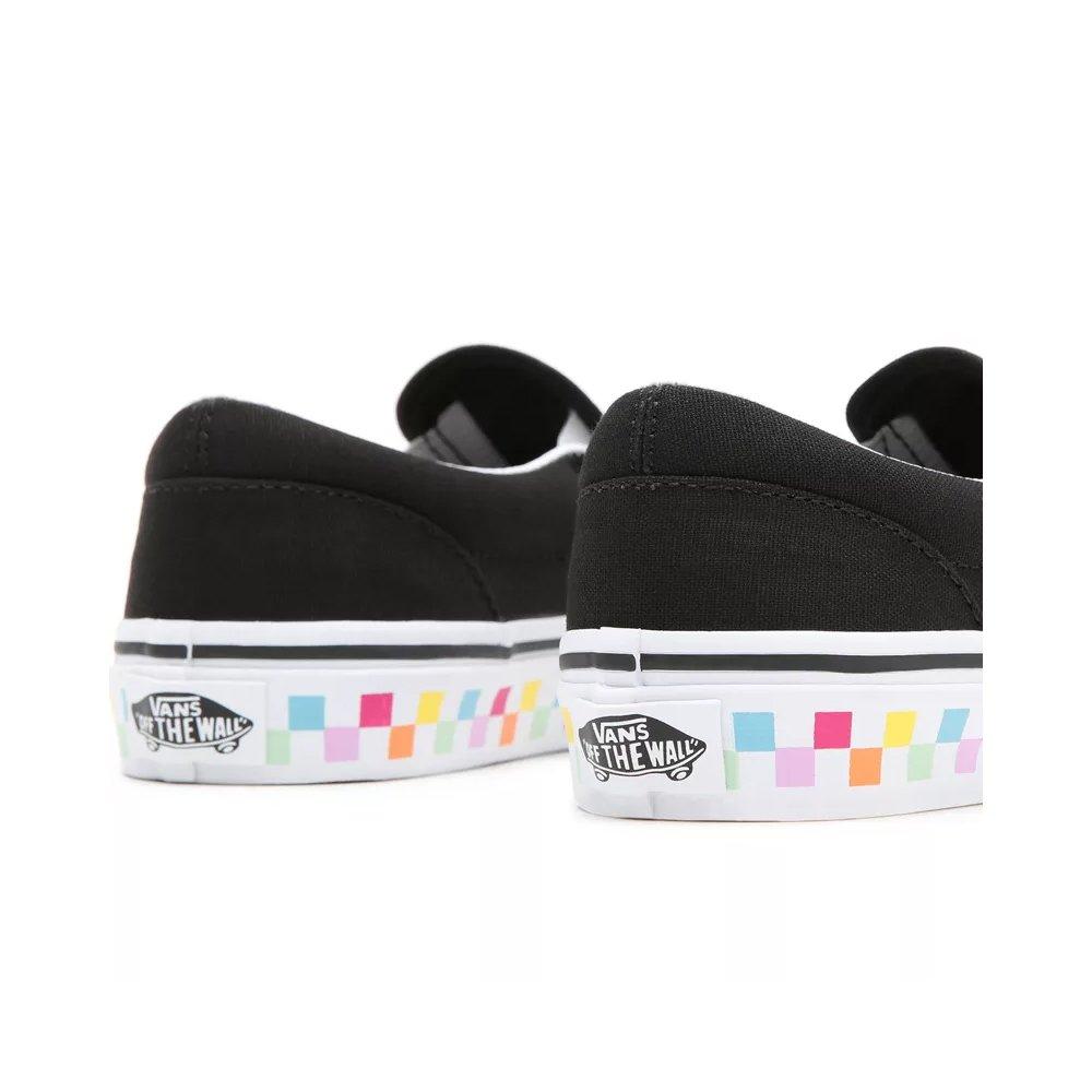 Rainbow checkerboard vans grade on sale school