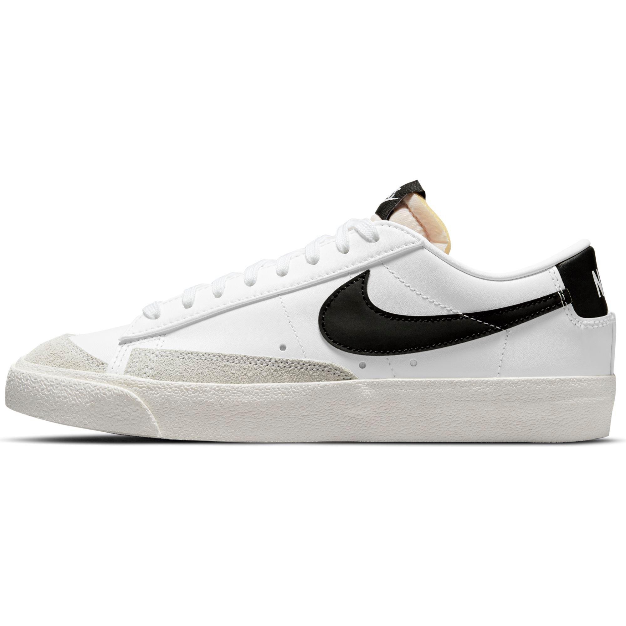 Nike Blazer Low '77 "White/Black/Sail" Women's Shoe - WHITE/BLACK Thumbnail View 4