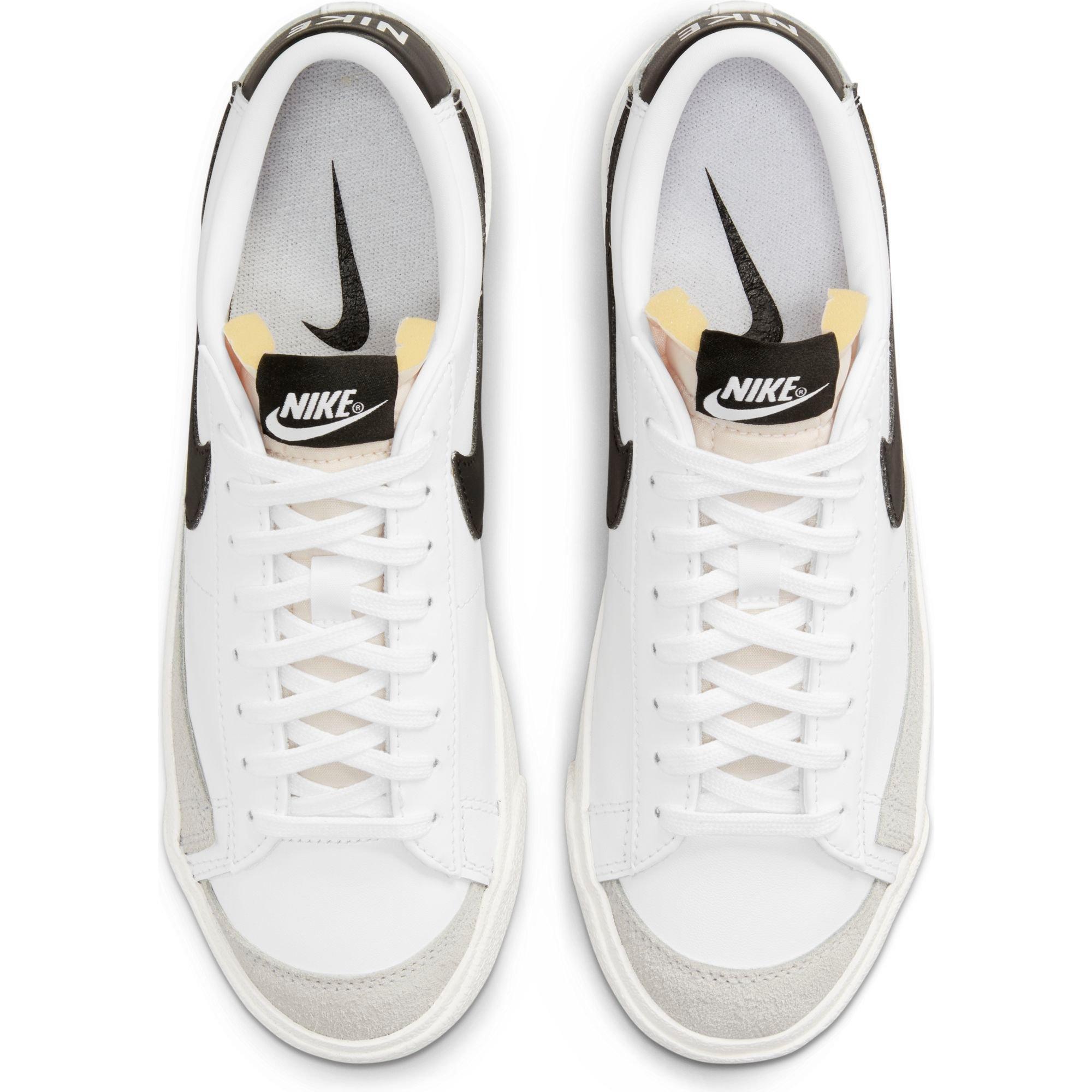Nike Blazer Low '77 "White/Black/Sail" Women's Shoe - WHITE/BLACK Thumbnail View 6