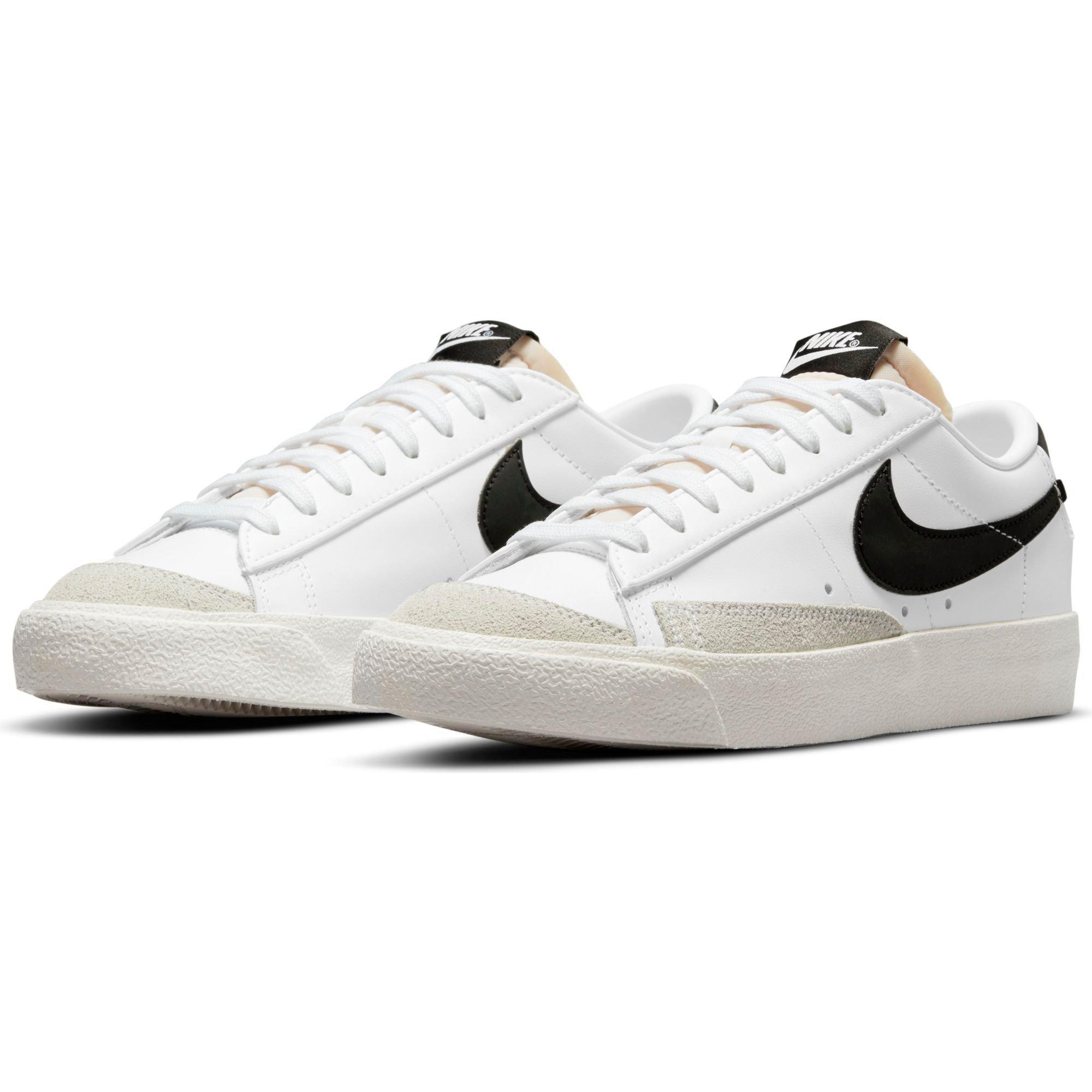 Nike Blazer Low '77 "White/Black/Sail" Women's Shoe - WHITE/BLACK Thumbnail View 7