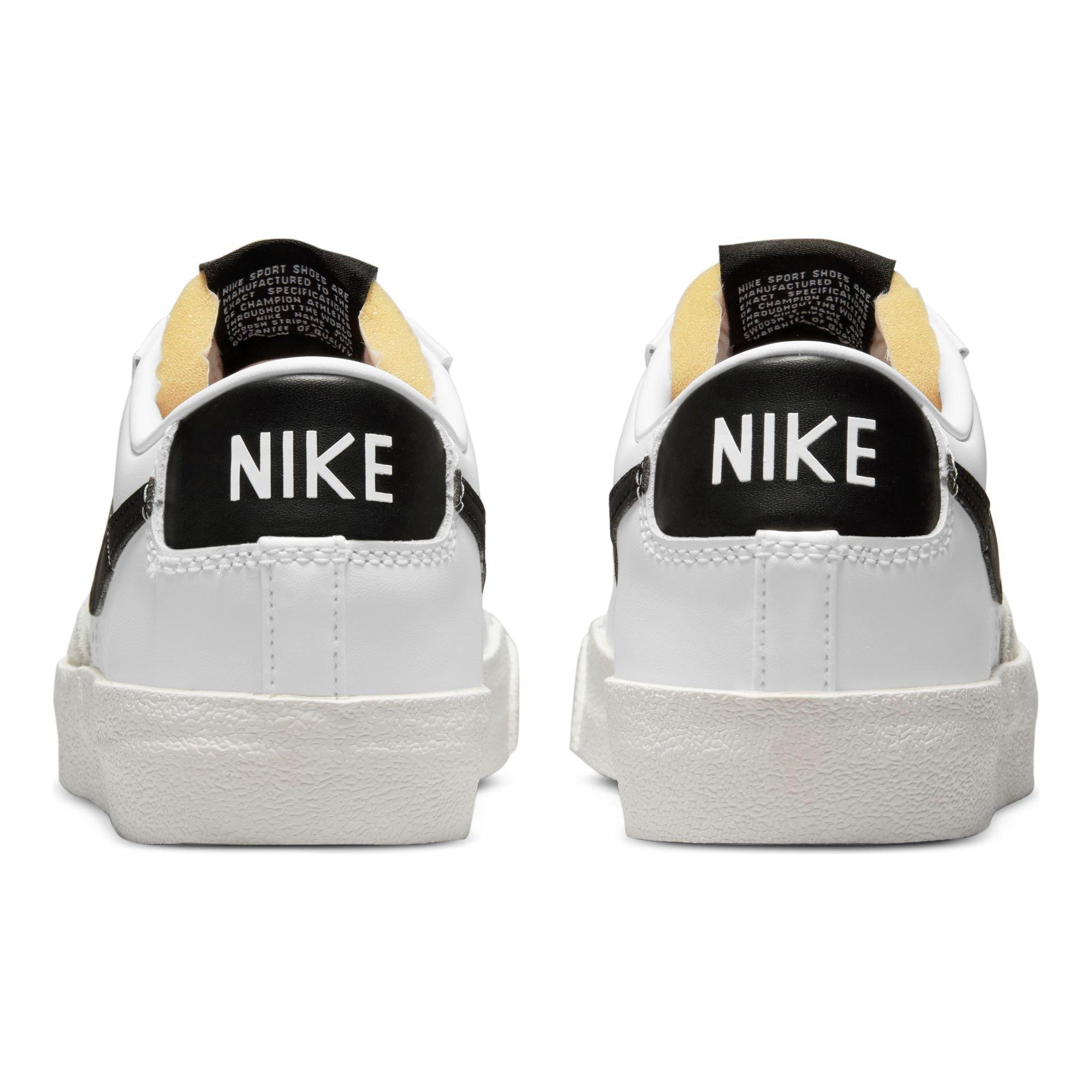 Nike Blazer Low '77 "White/Black/Sail" Women's Shoe - WHITE/BLACK Thumbnail View 8