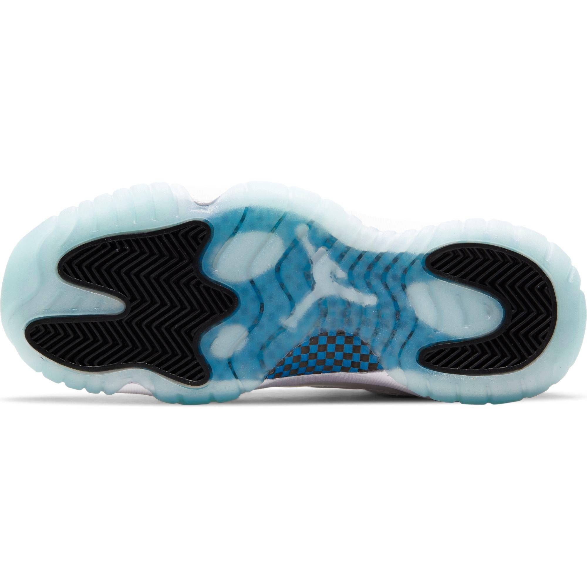 Jordan 11 Retro Low White Legend Blue Black Grade School Kids Shoe Hibbett City Gear