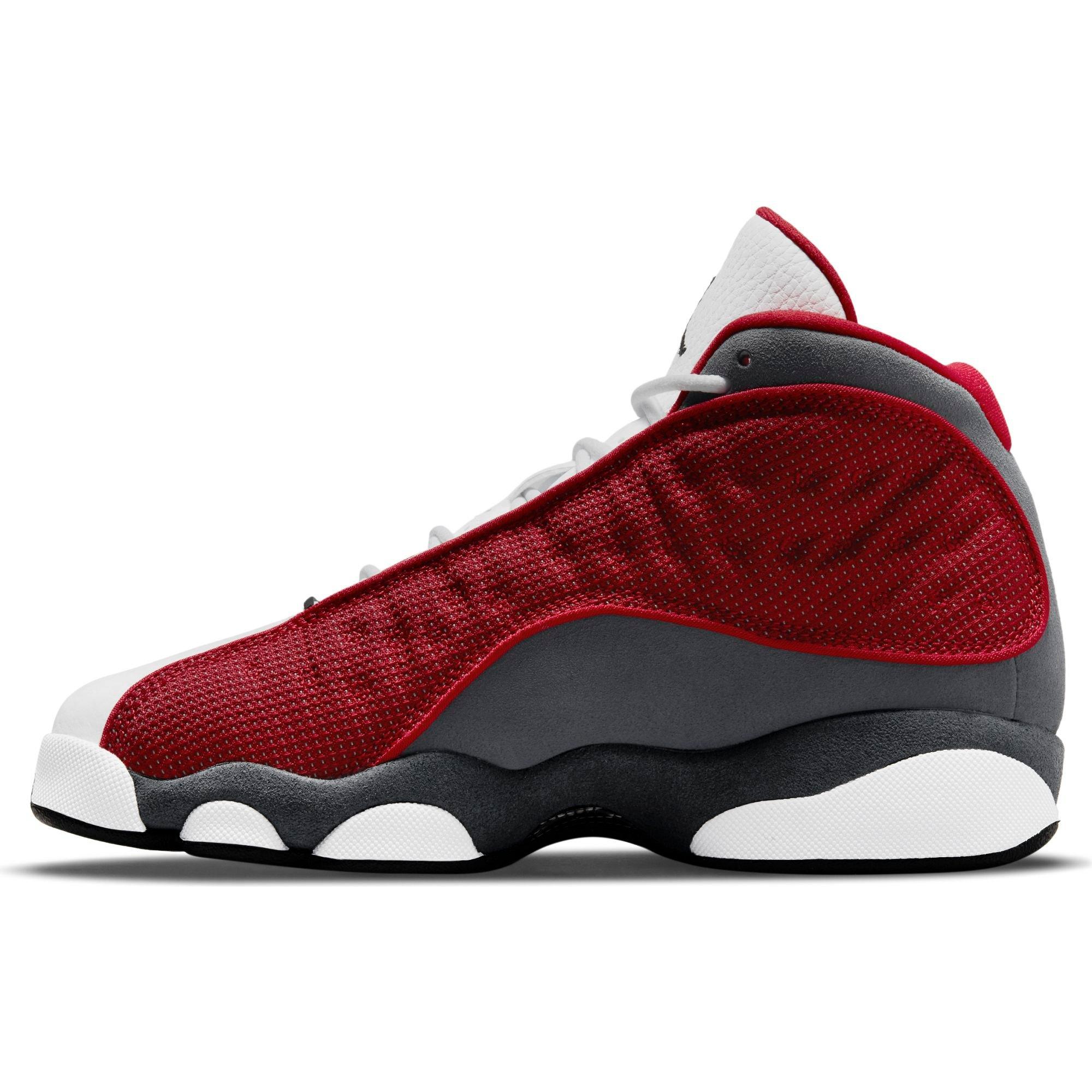 Jordan 13 Retro Black/Gym Red/White Grade School Kids' Shoe - Hibbett