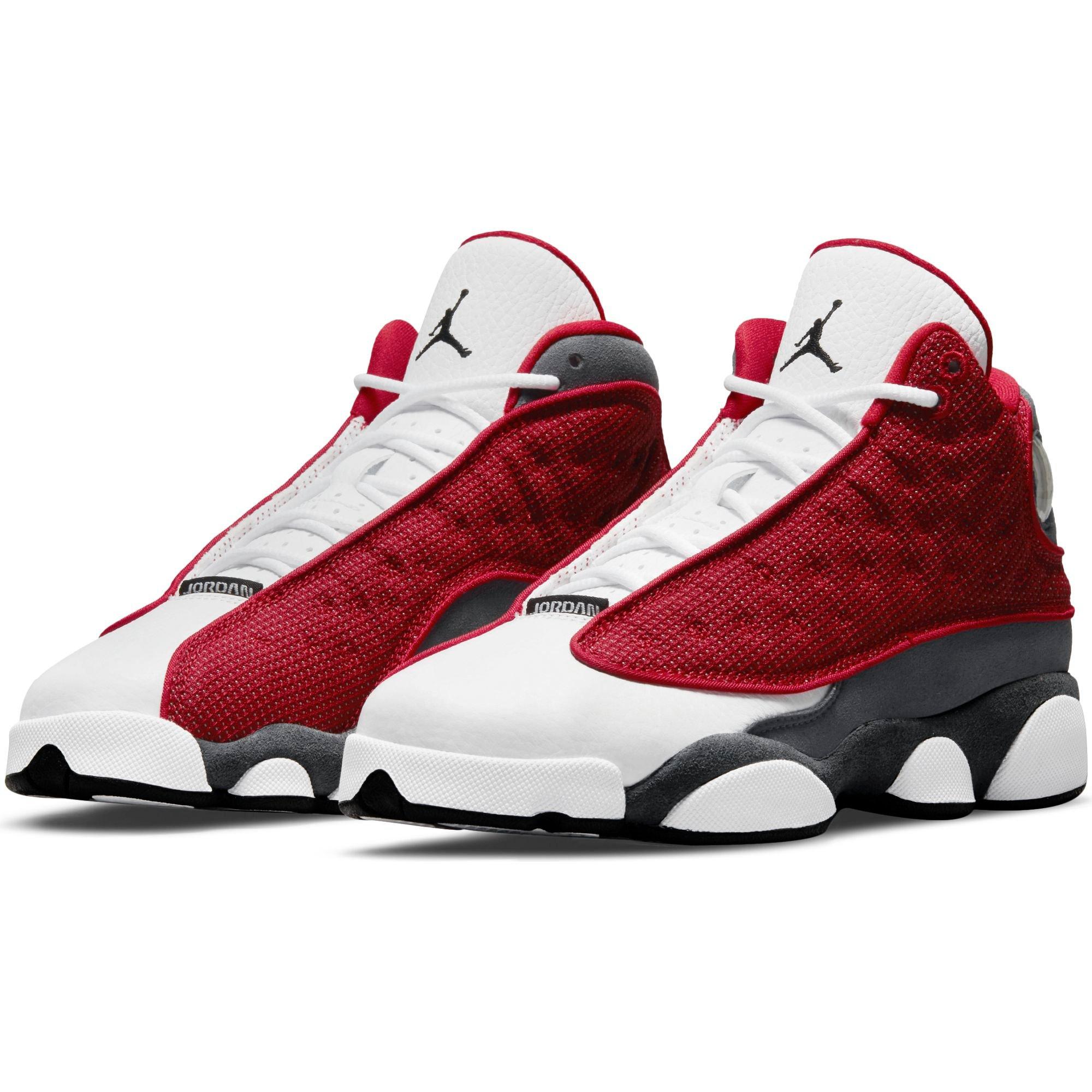 Jordan 13 Retro Gym Red/Flint/White Grade School Kids' Shoe - Hibbett