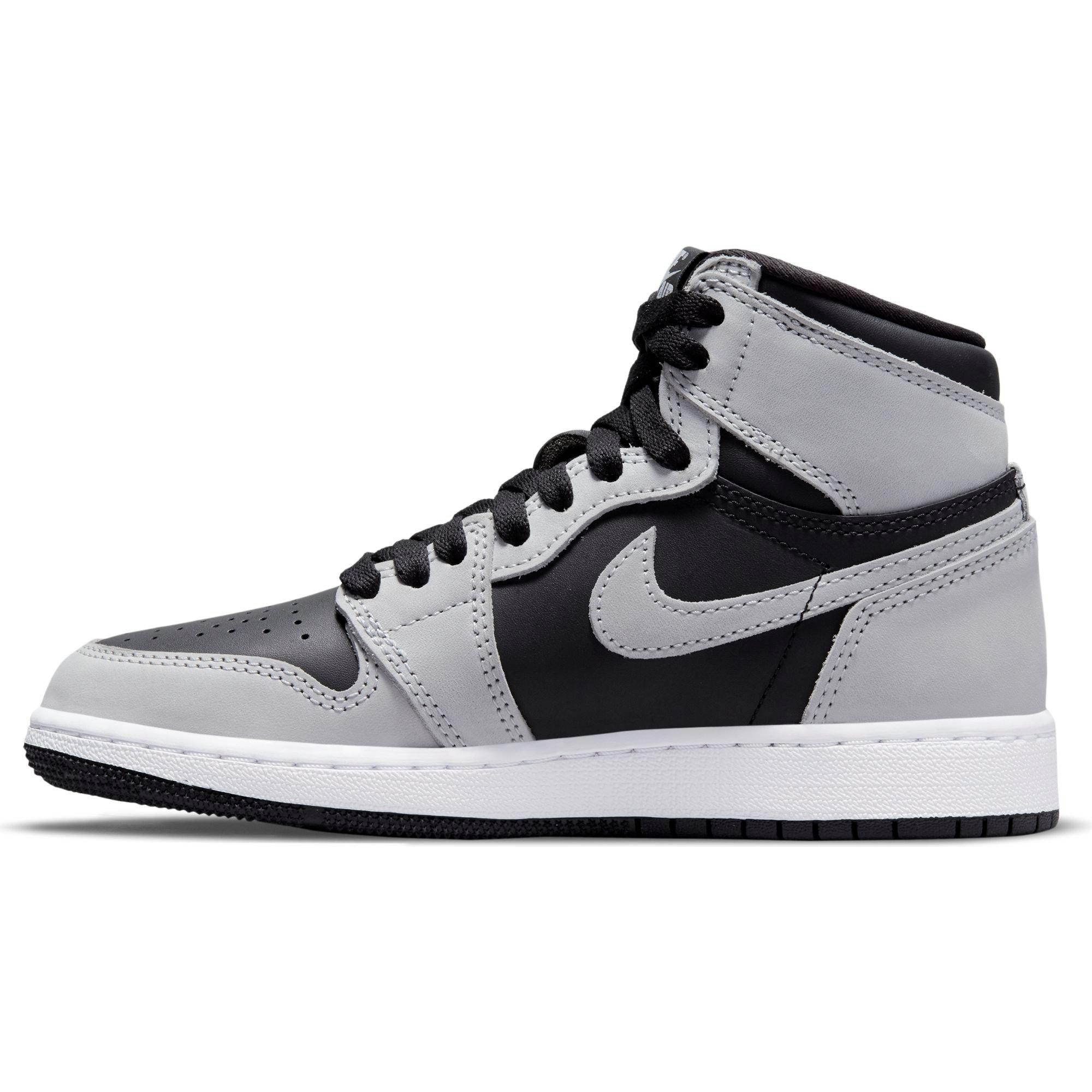 grey and black air jordan 1s