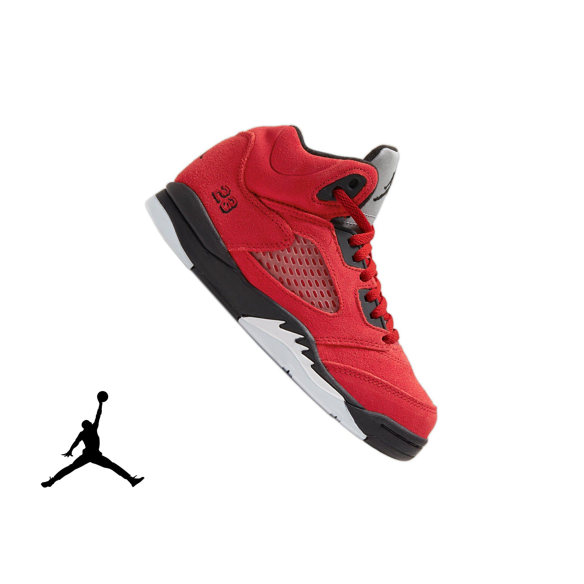 red and black j's