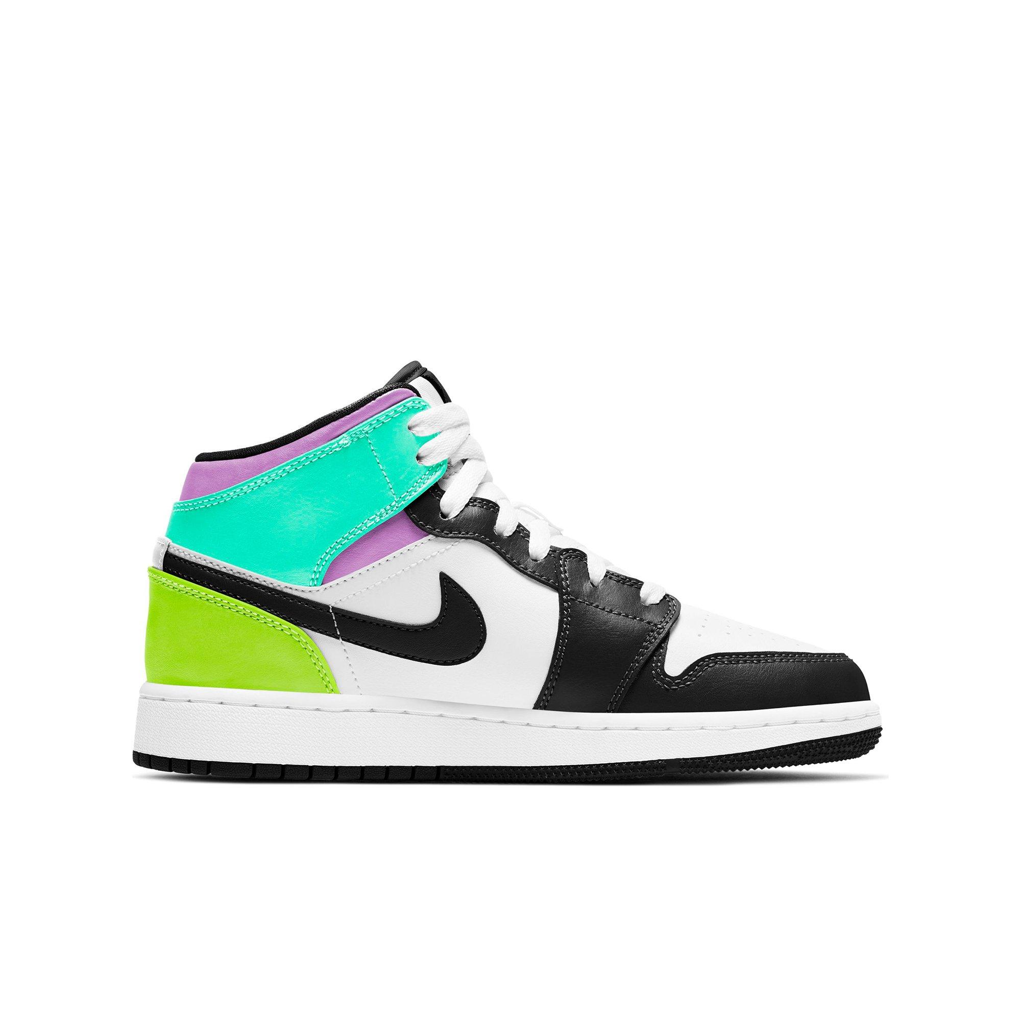 green white and purple air jordan 1