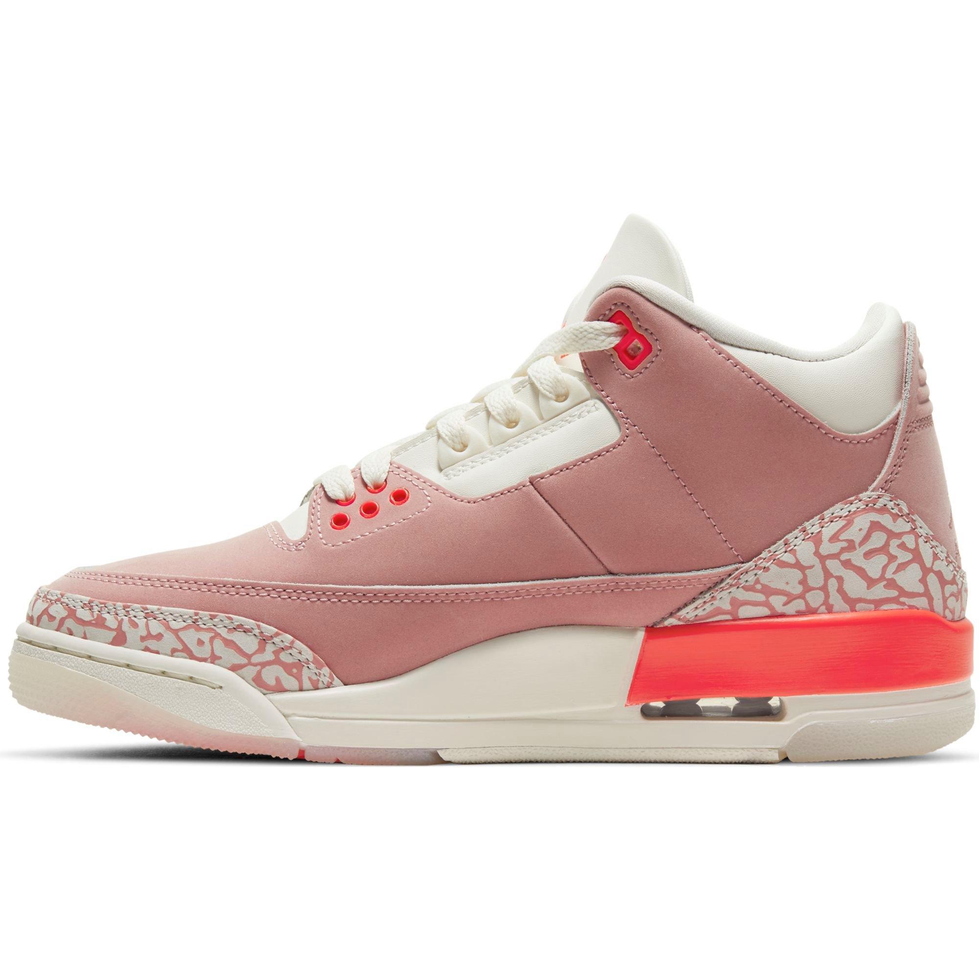 Jordan 3 Retro Rust Pink Bright Crimson Sail Women S Shoe Hibbett City Gear