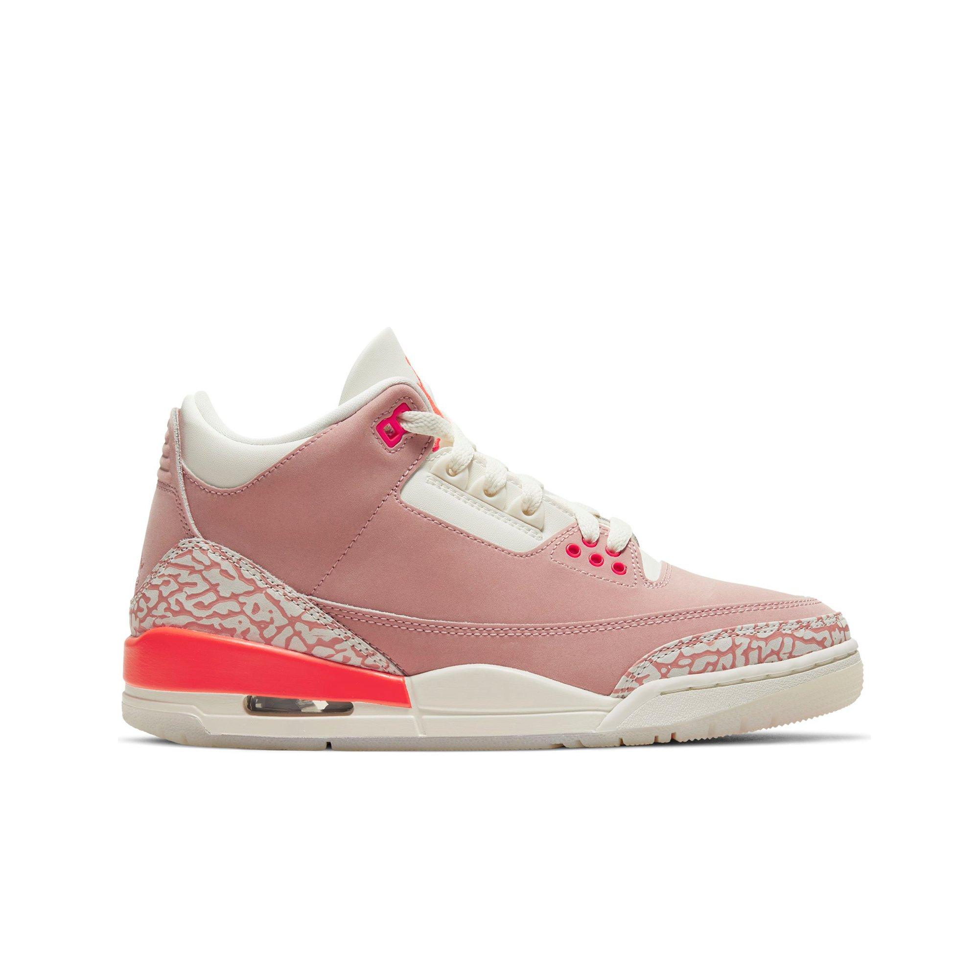 Jordan 3 Retro Rust Pink Bright Crimson Sail Women S Shoe Hibbett City Gear