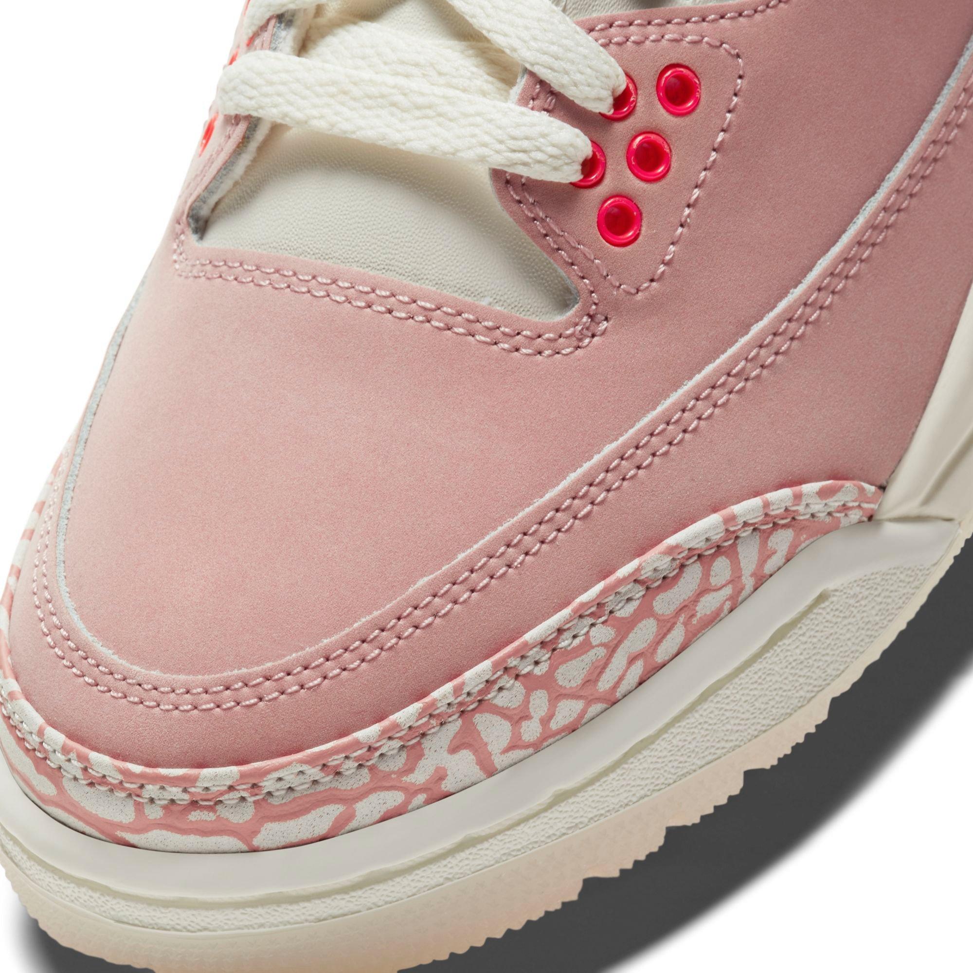 Jordan 3 Retro Rust Pink Bright Crimson Sail Women S Shoe Hibbett City Gear