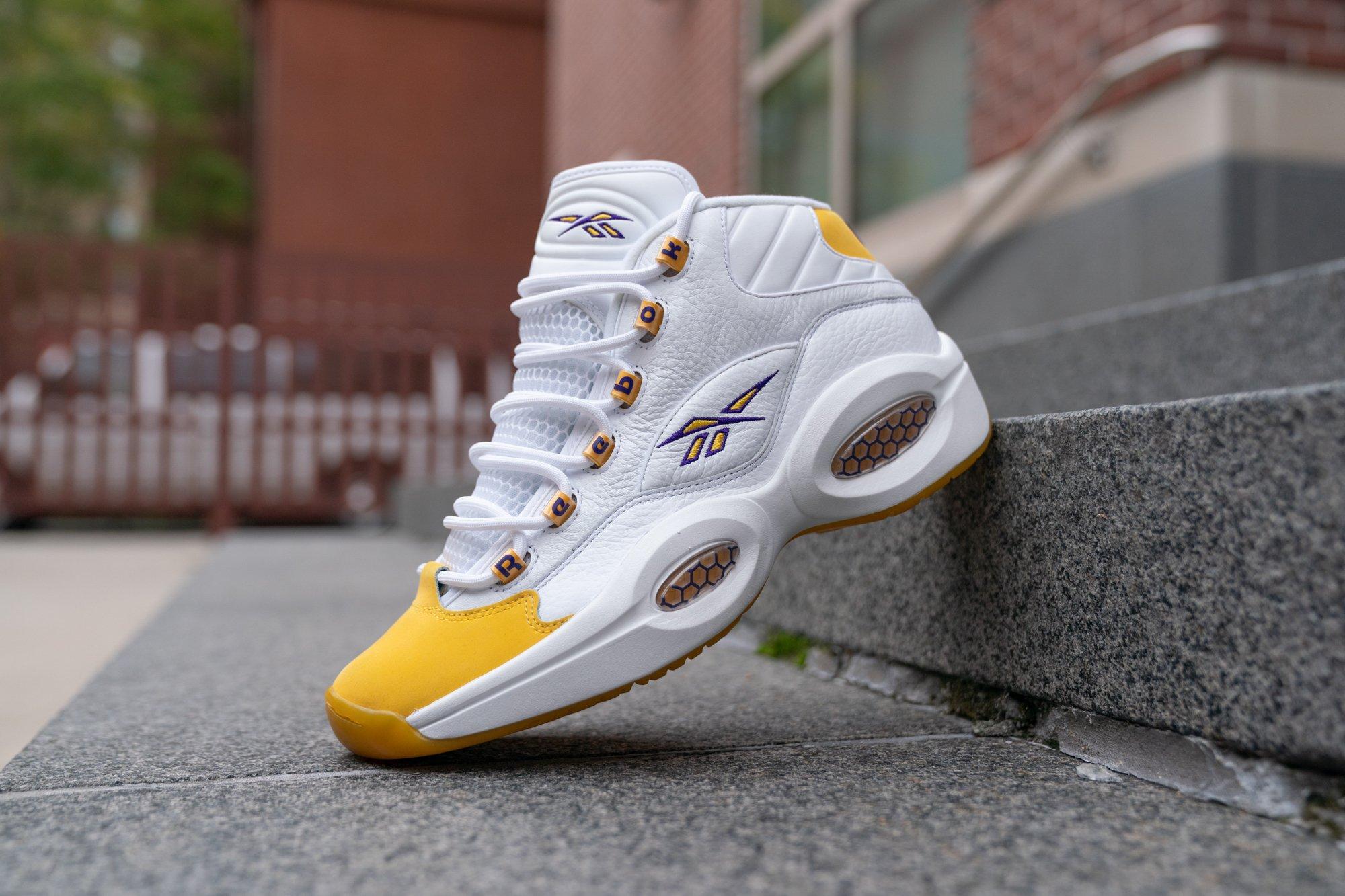 yellow toe reebok question for sale