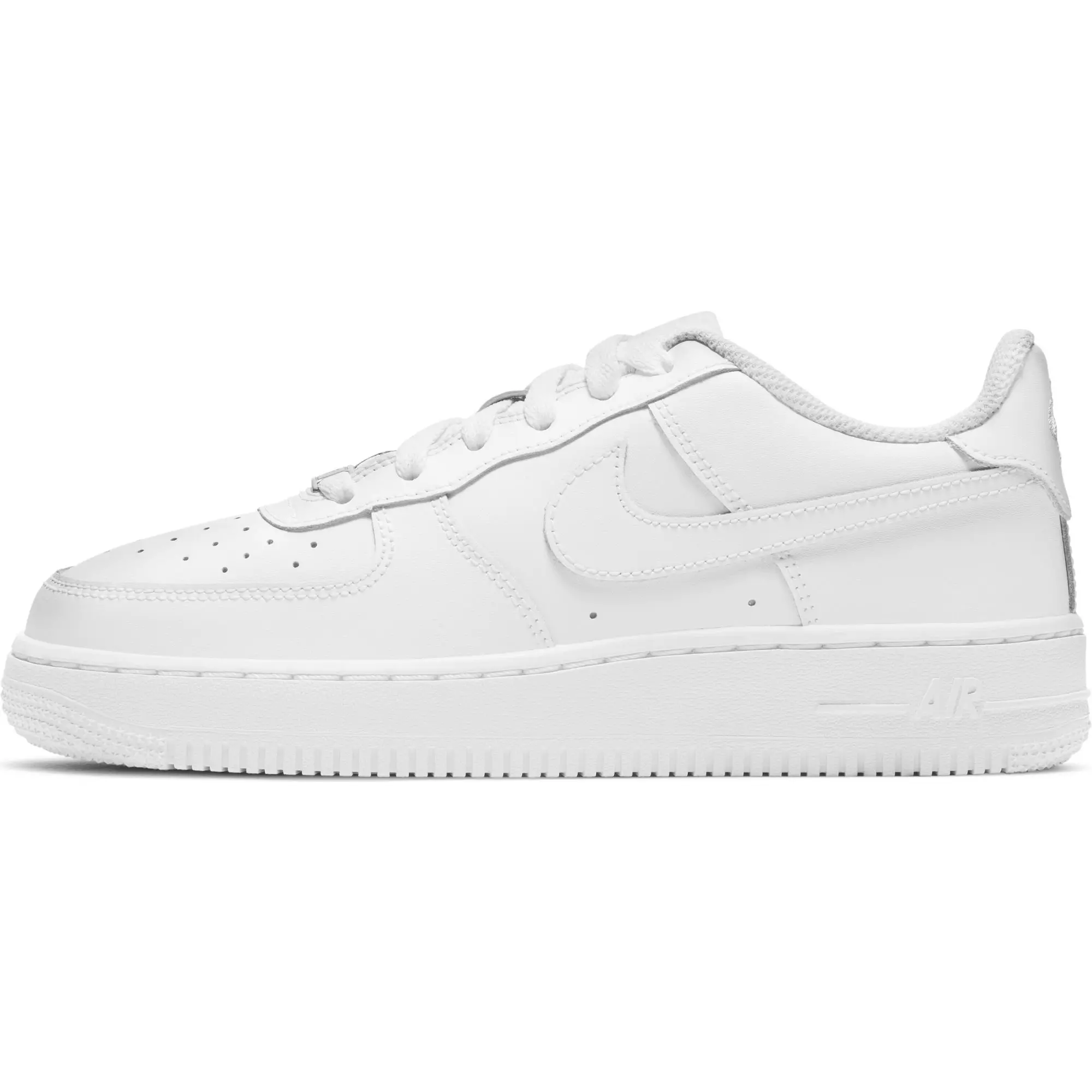 Nike Air Force 1 LE "White/White" Grade School Kids' Shoe - WHITE