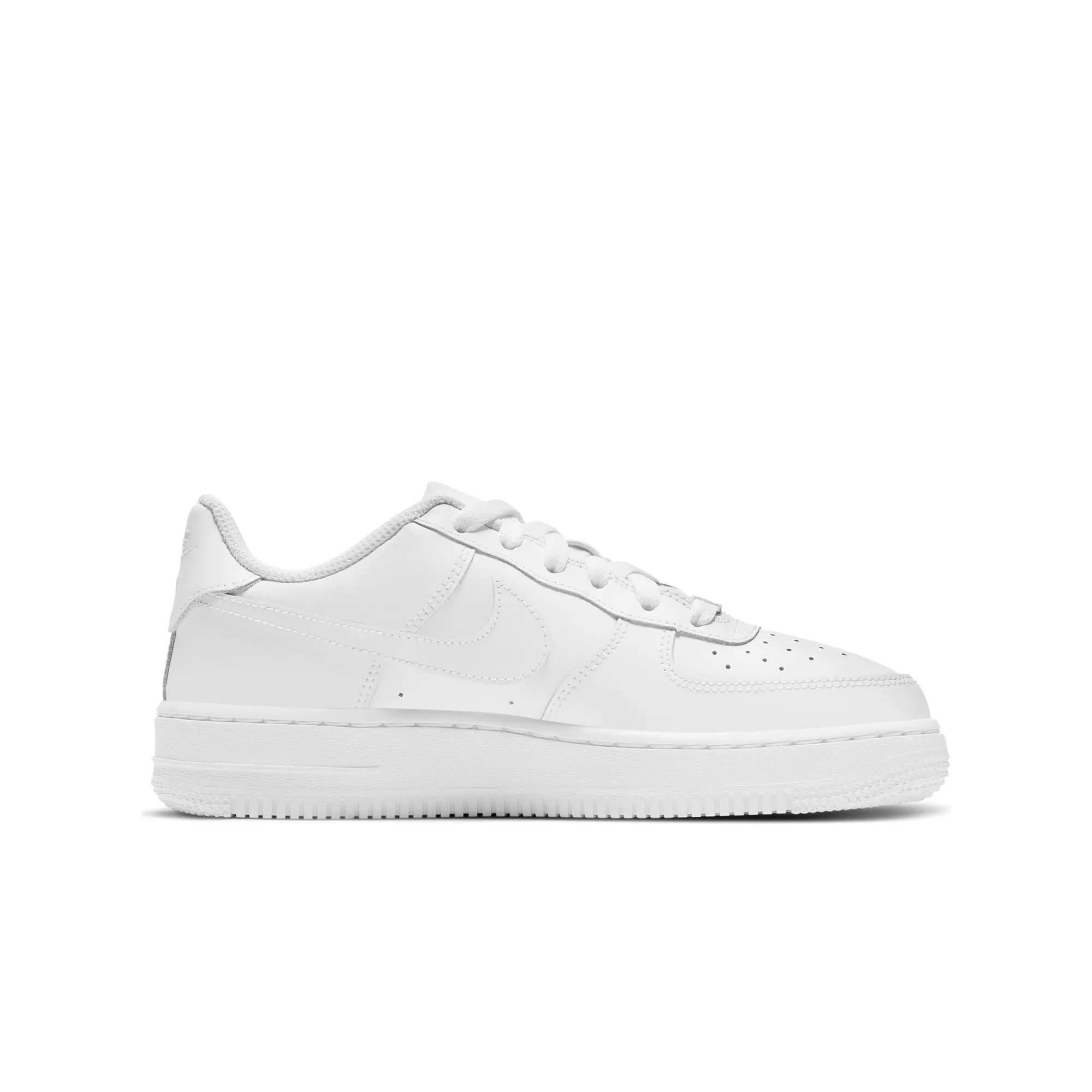 Nike Air Force 1 LE "White/White" Grade School Kids' Shoe - WHITE
