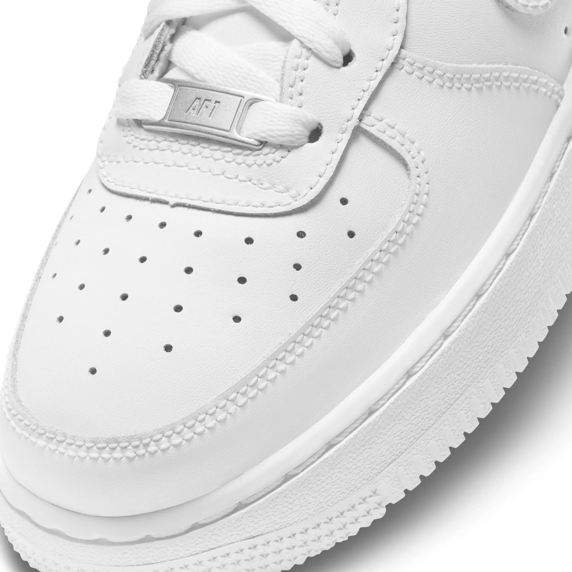 Nike Air Force 1 LE "White/White" Grade School Kids' Shoe - WHITE