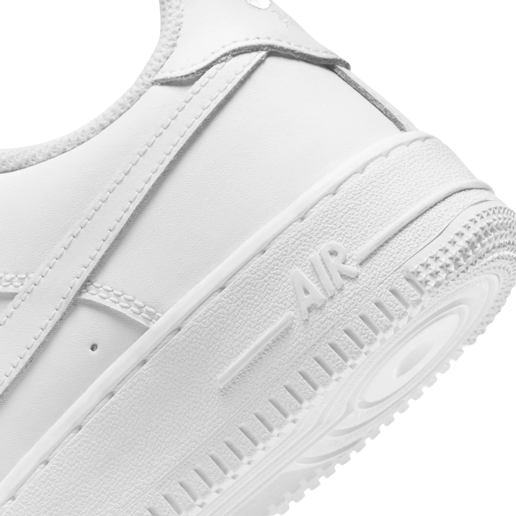 Nike Air Force 1 LE "White/White" Grade School Kids' Shoe - WHITE