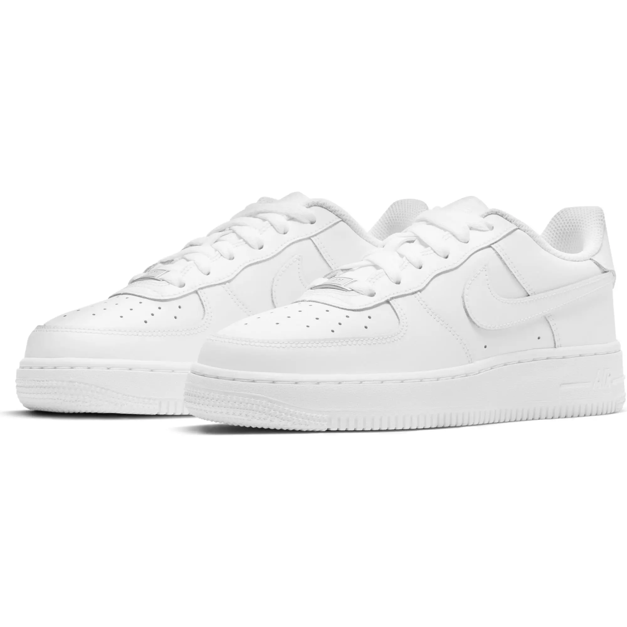 Nike Air Force 1 LE "White/White" Grade School Kids' Shoe - WHITE